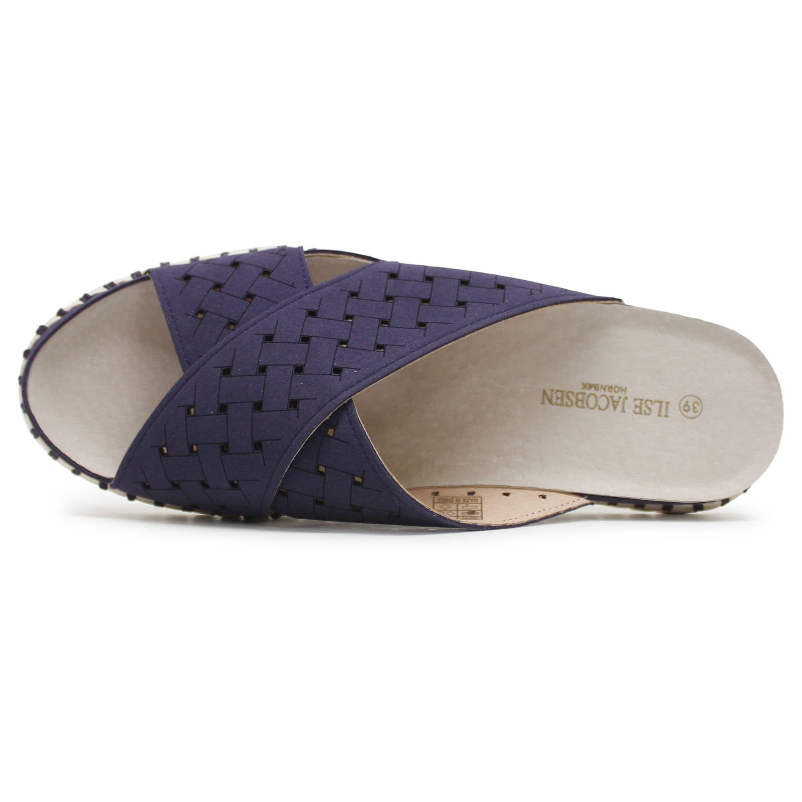 Ilse Jacobsen Tulip 1077 Textile Womens Sandals#color_navy