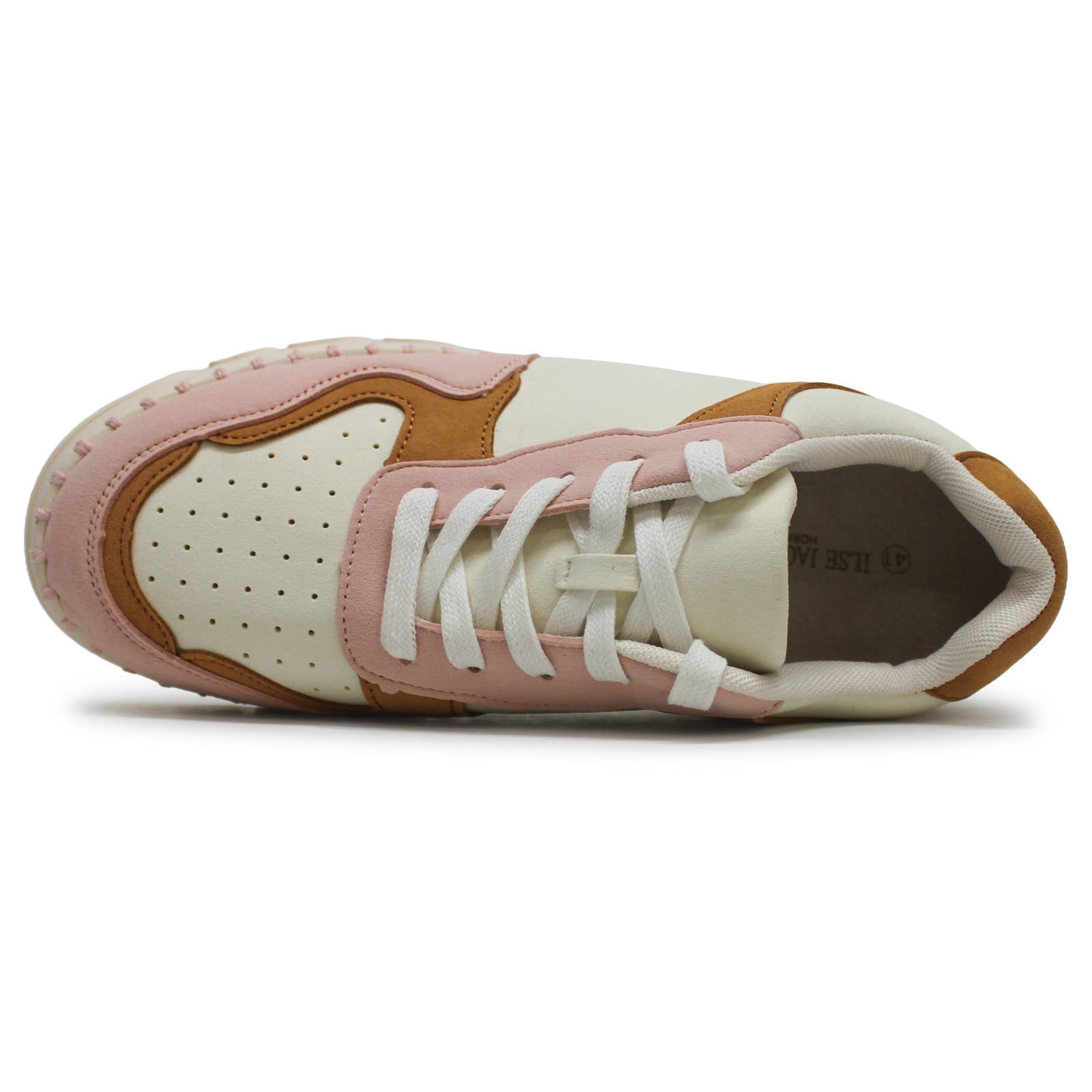 Ilse Jacobsen Tulip 4093 Textile Synthetic Womens Trainers#color_milk creme