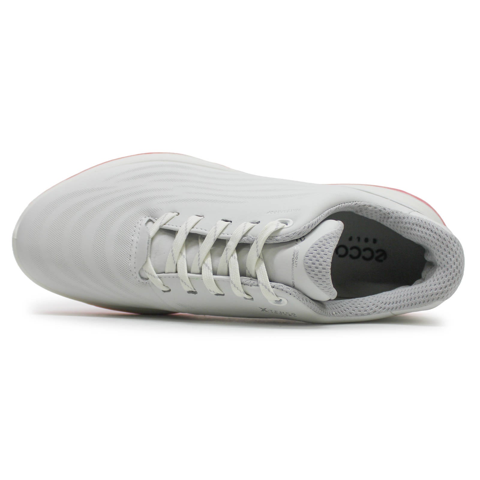 Ecco Golf LT1 Leather Womens Trainers#color_white bubblegum