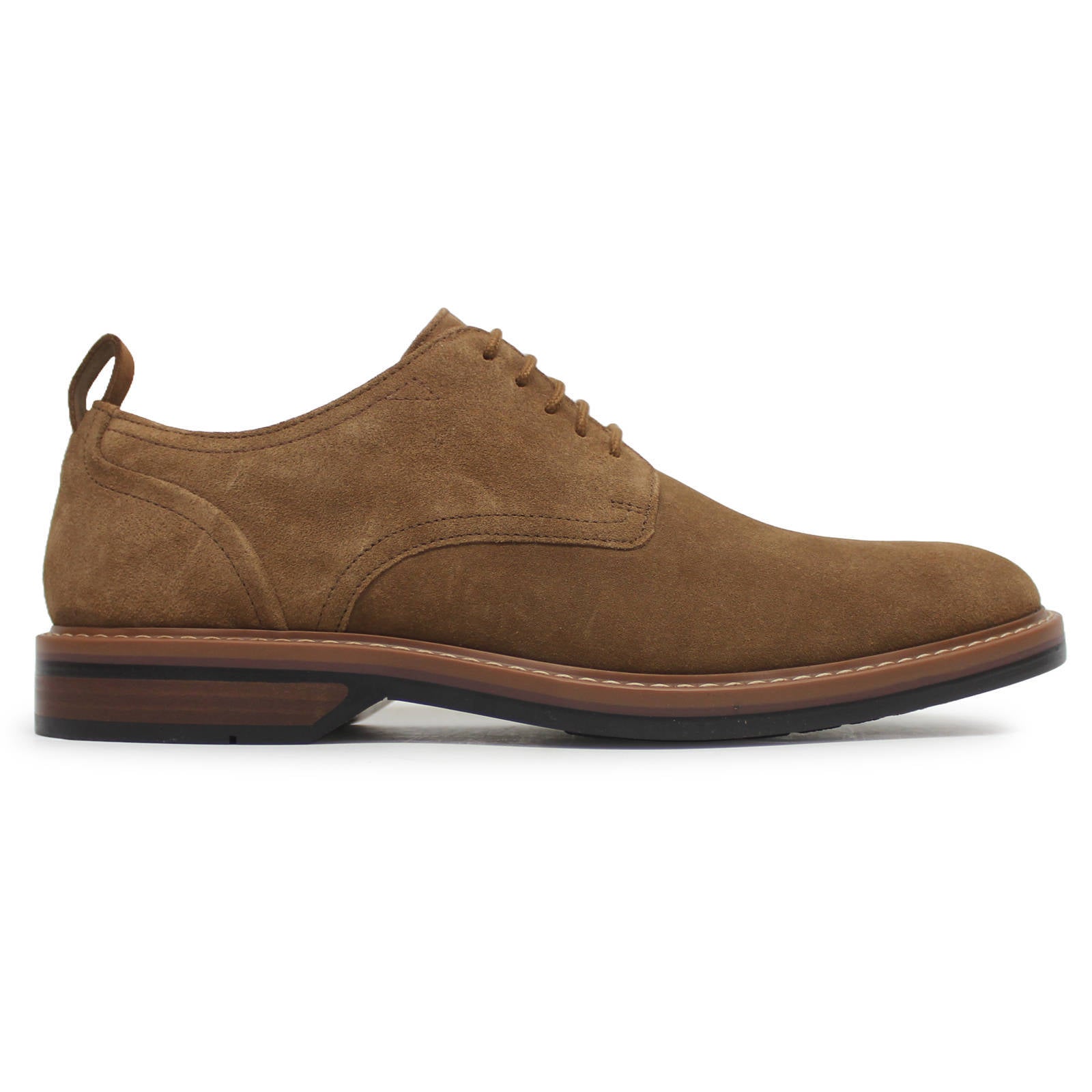 Clarks Aldwin Lace Suede Mens Shoes#color_cola