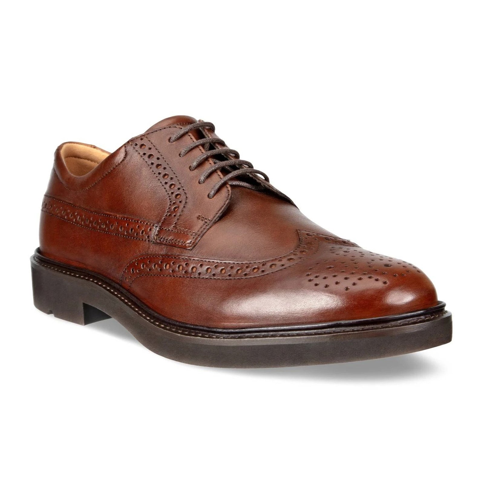 Ecco Metropole London 525614 Full Grain Leather Mens Shoes#color_cognac