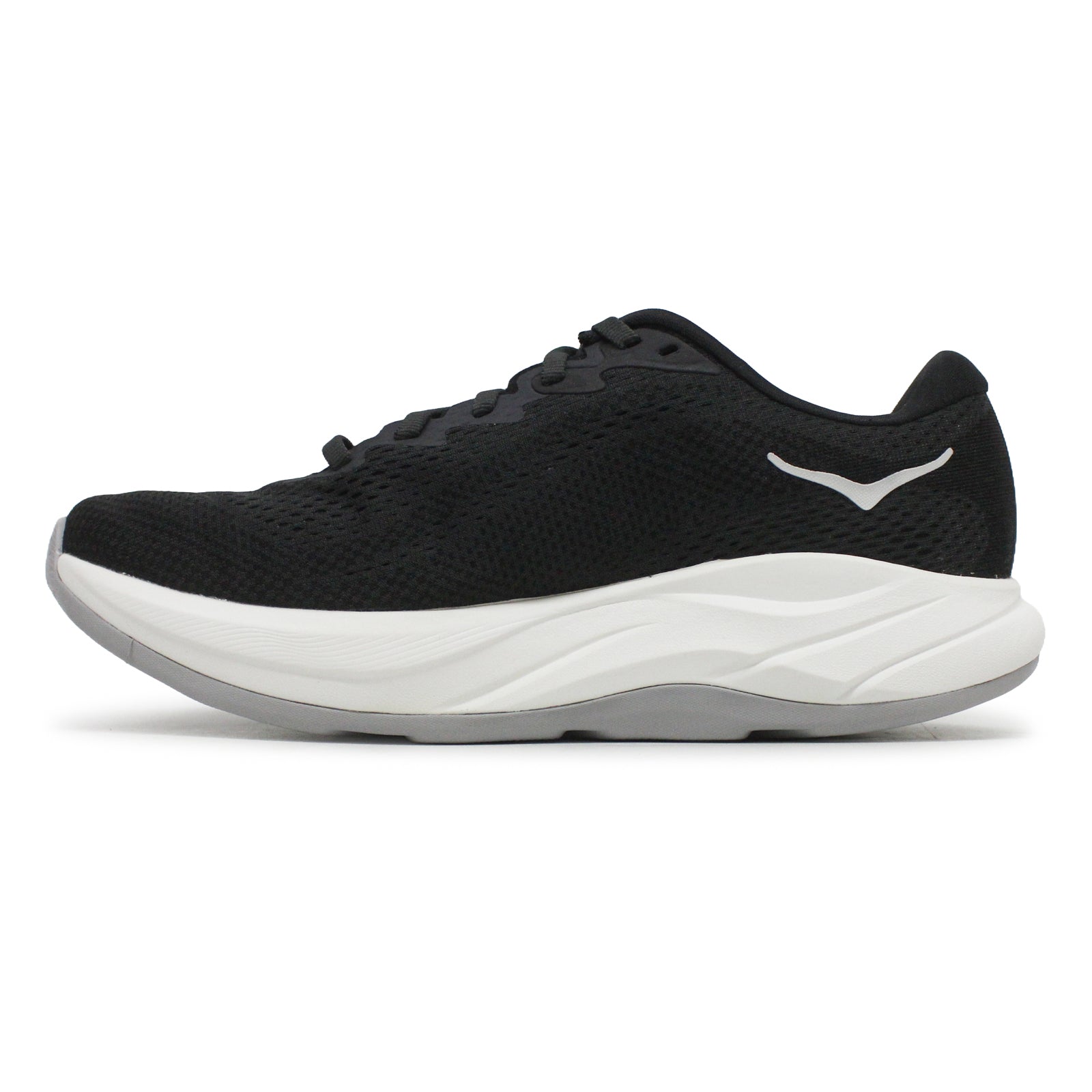 Hoka Rincon 4 Synthetic Textile Mens Trainers#color_black white