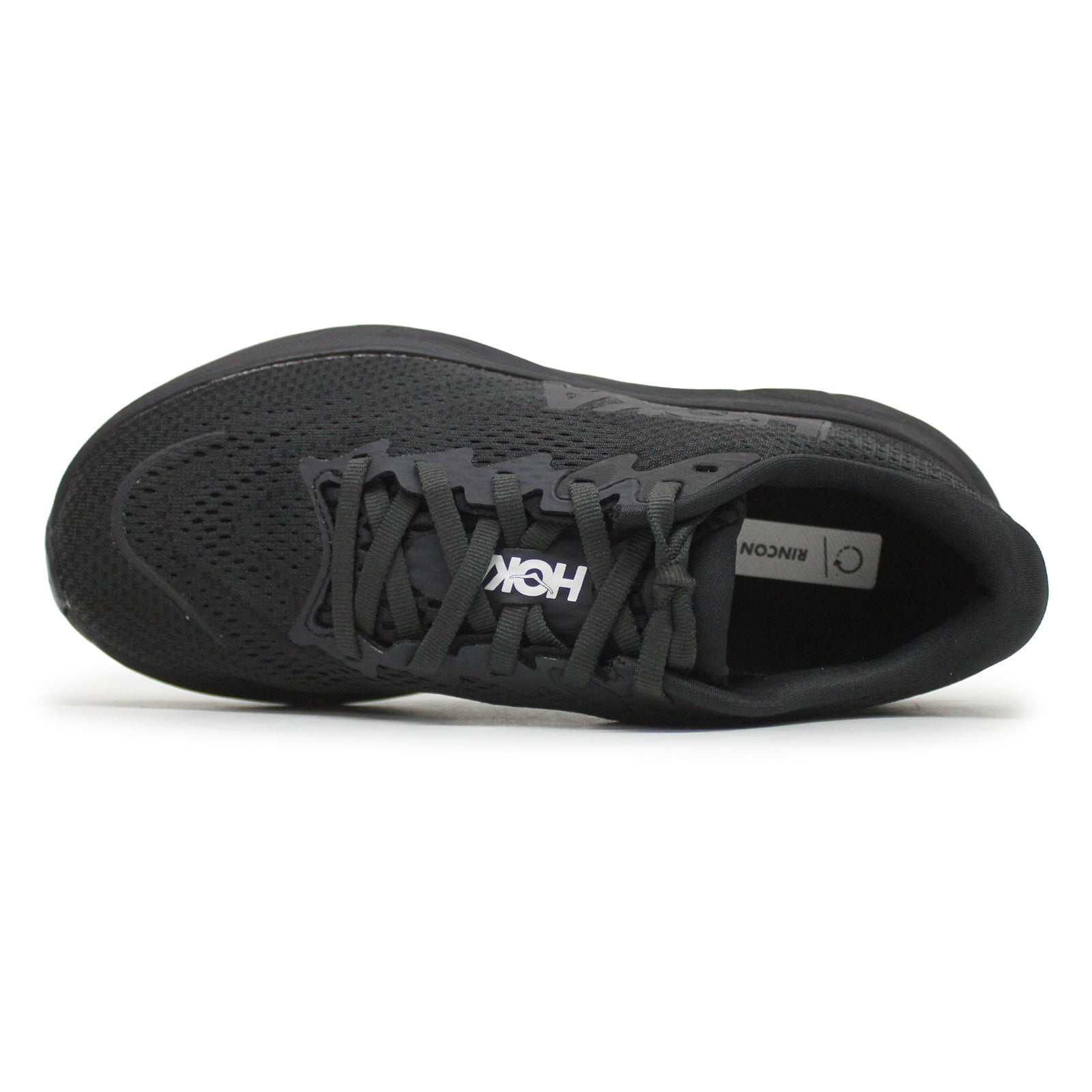 Hoka Rincon 4 Synthetic Textile Womens Trainers#color_black black