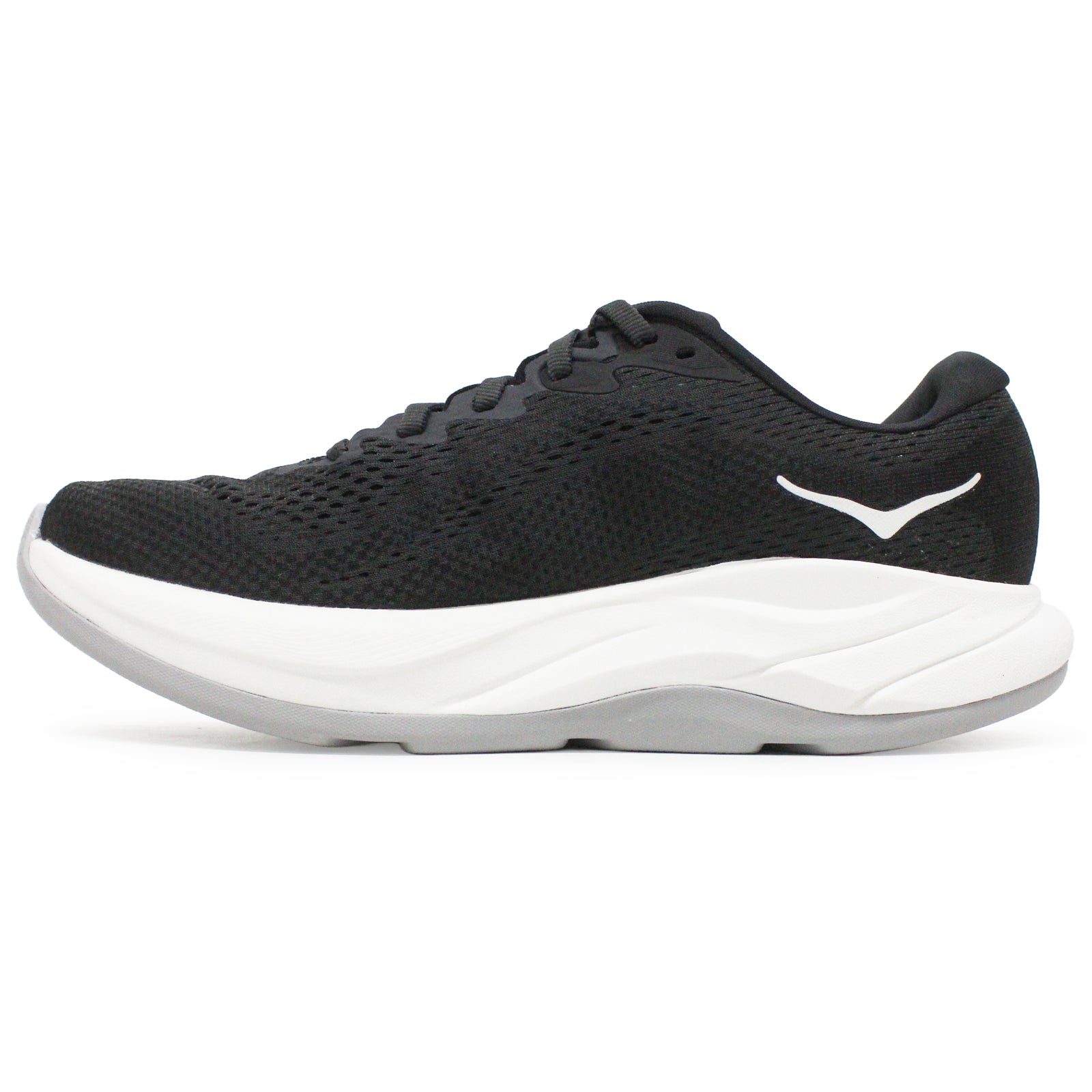 Hoka Rincon 4 Synthetic Textile Womens Trainers#color_black white