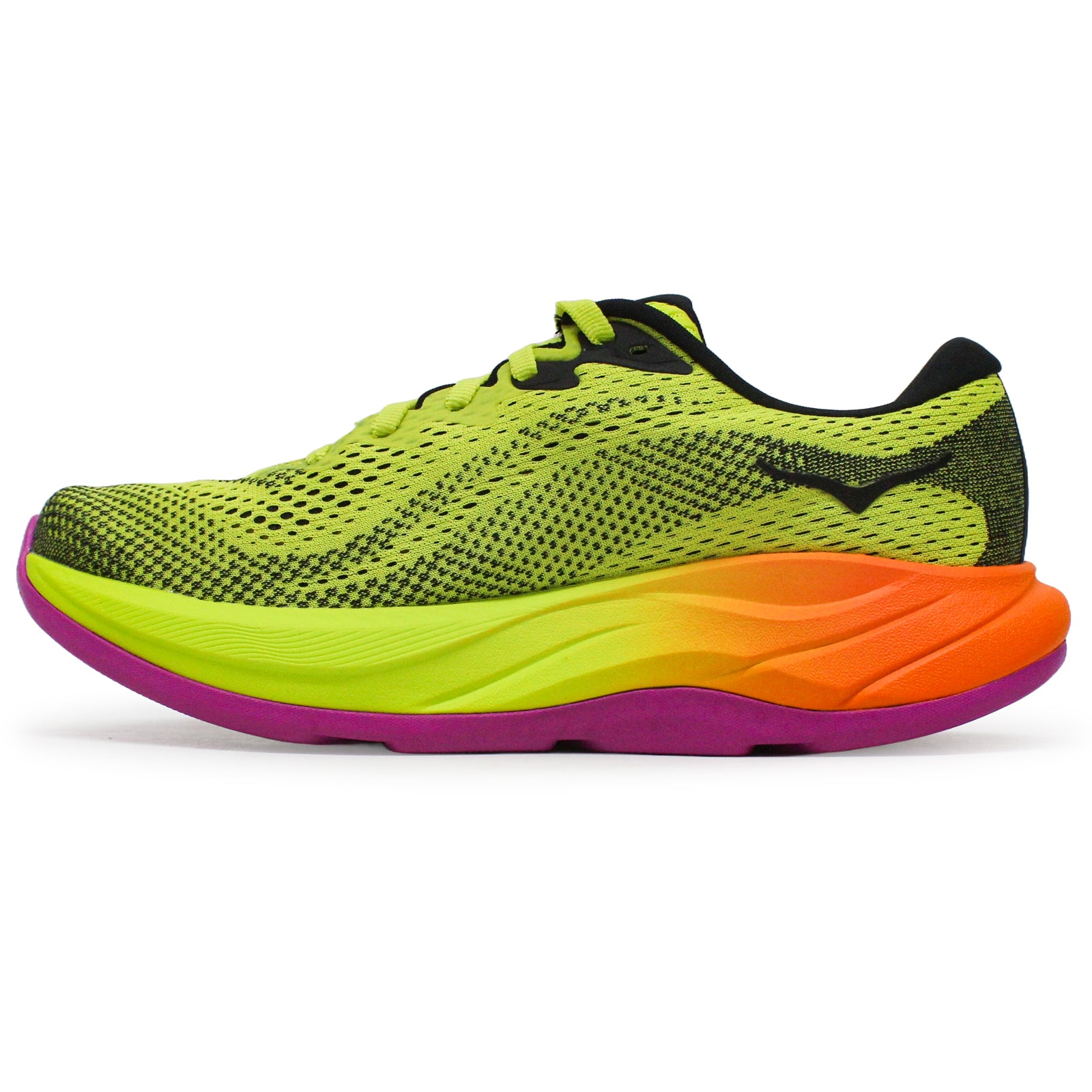 Hoka Rincon 4 Synthetic Textile Womens Trainers#color_hoka citrus black