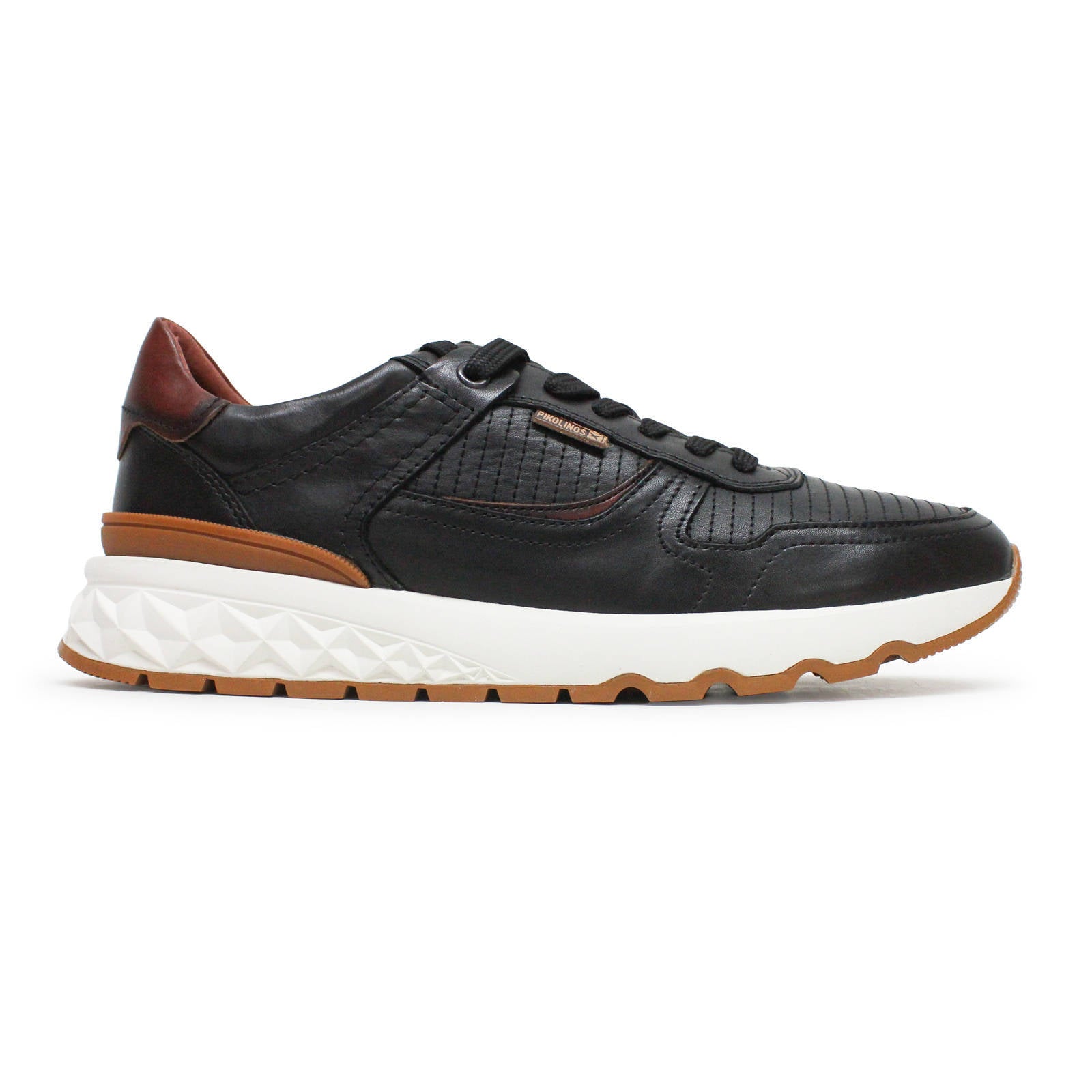 Pikolinos Aranda Leather Mens Trainers#color_black