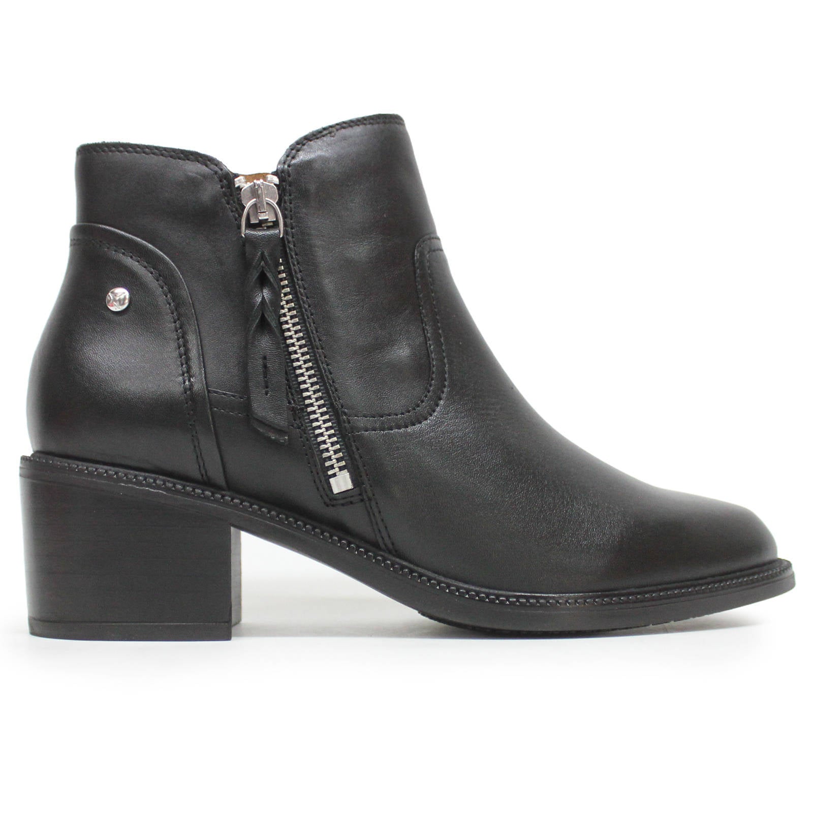 Pikolinos Bacarot Leather Womens Boots#color_black