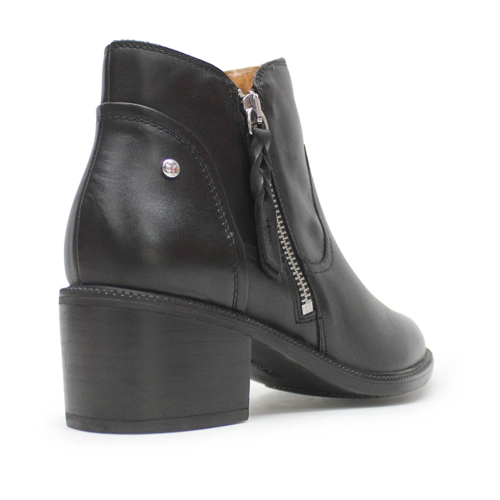 Pikolinos Bacarot Leather Womens Boots#color_black