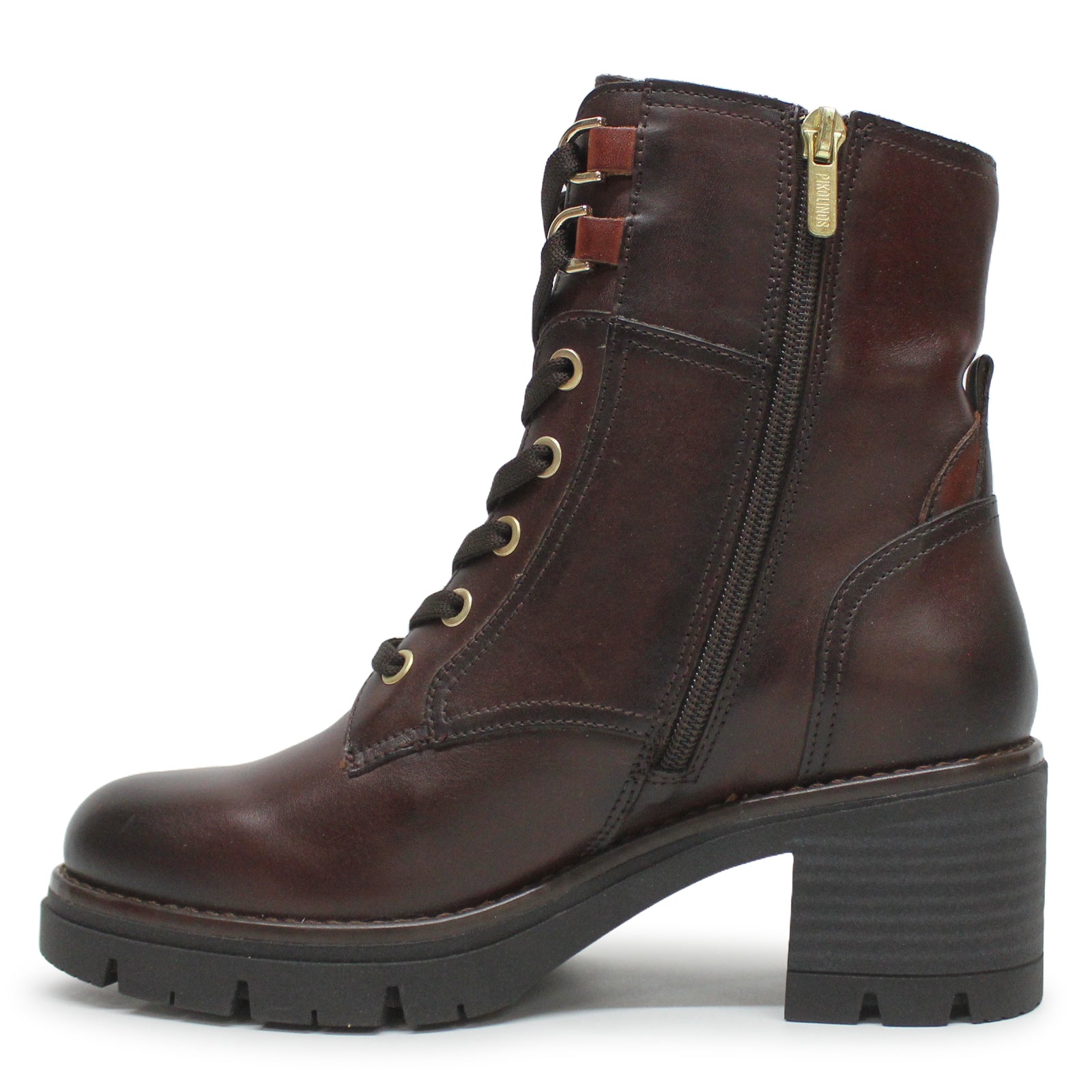 Pikolinos Soria W0B-8552C1 Leather Womens Boots - Caoba - 37#color_caoba