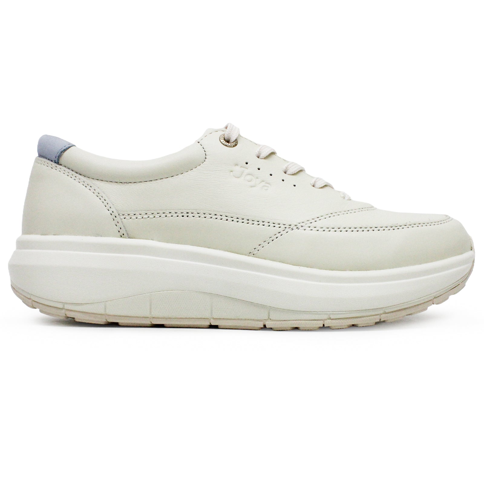 Joya Venice Zip Full Grain Leather Womens Shoes#color_white