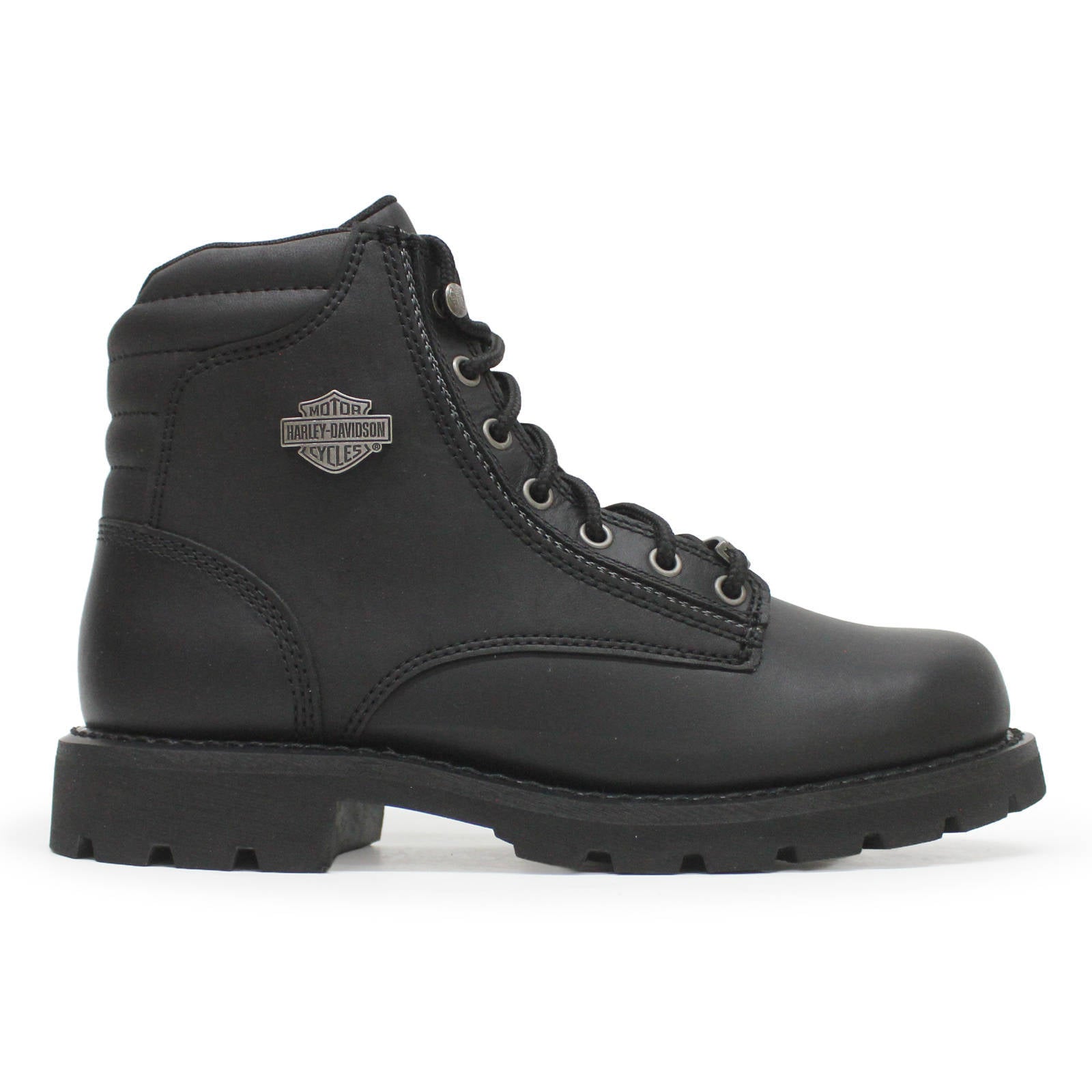 Harley Davidson Clarkson Full Grain Leather Mens Boots#color_black