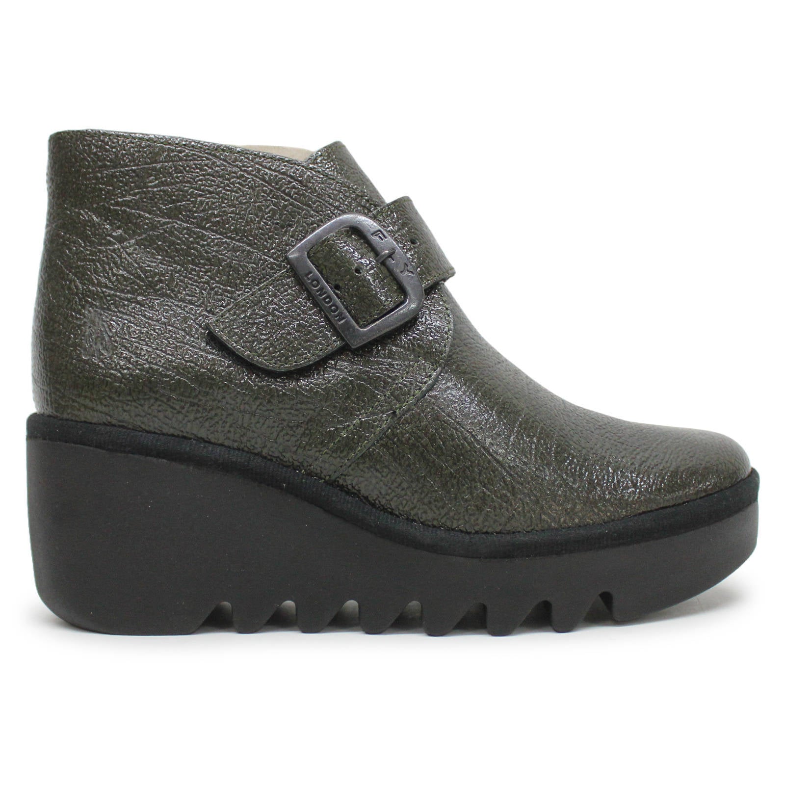 Fly London BIRT397FLY Rock Leather Womens Boots#color_green