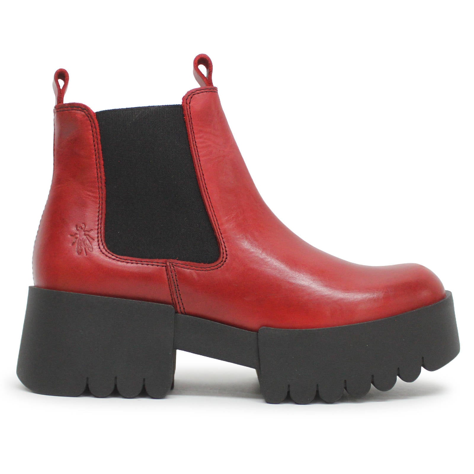 Fly London EXIA123FLY Rug Leather Womens Boots#color_red