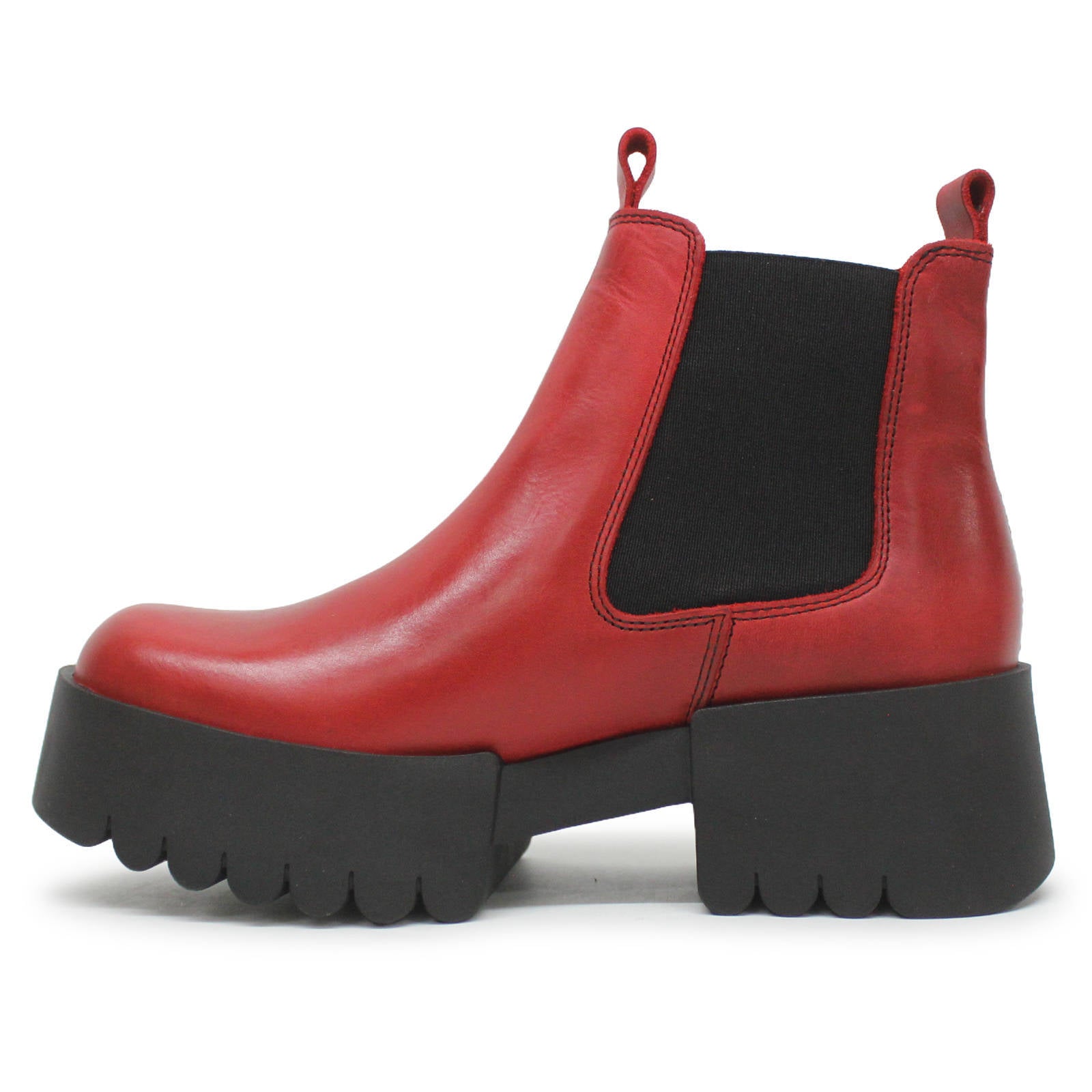 Fly London EXIA123FLY Rug Leather Womens Boots#color_red