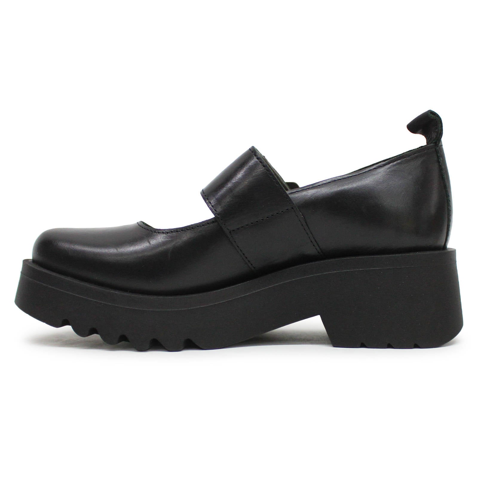 Fly London MOCH126FLY Rug Leather Womens Shoes#color_black