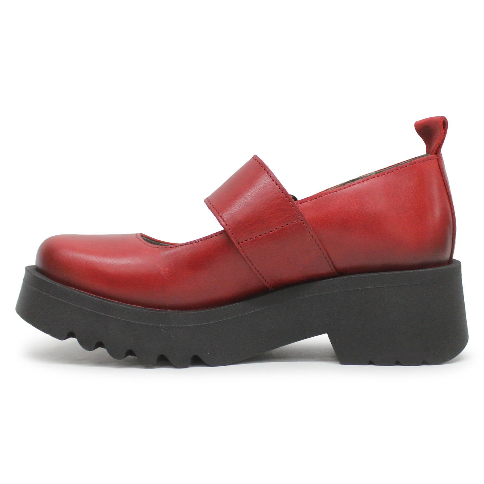 Fly London MOCH126FLY Rug Leather Womens Shoes#color_red