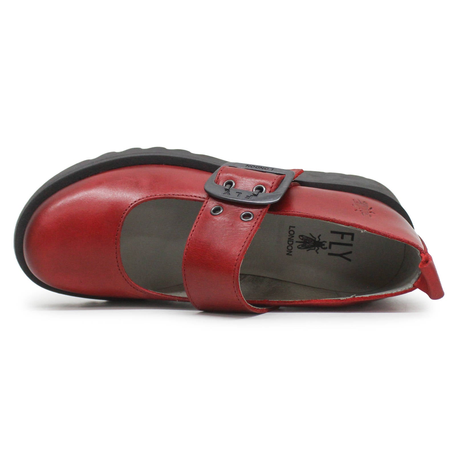 Fly London MOCH126FLY Rug Leather Womens Shoes#color_red