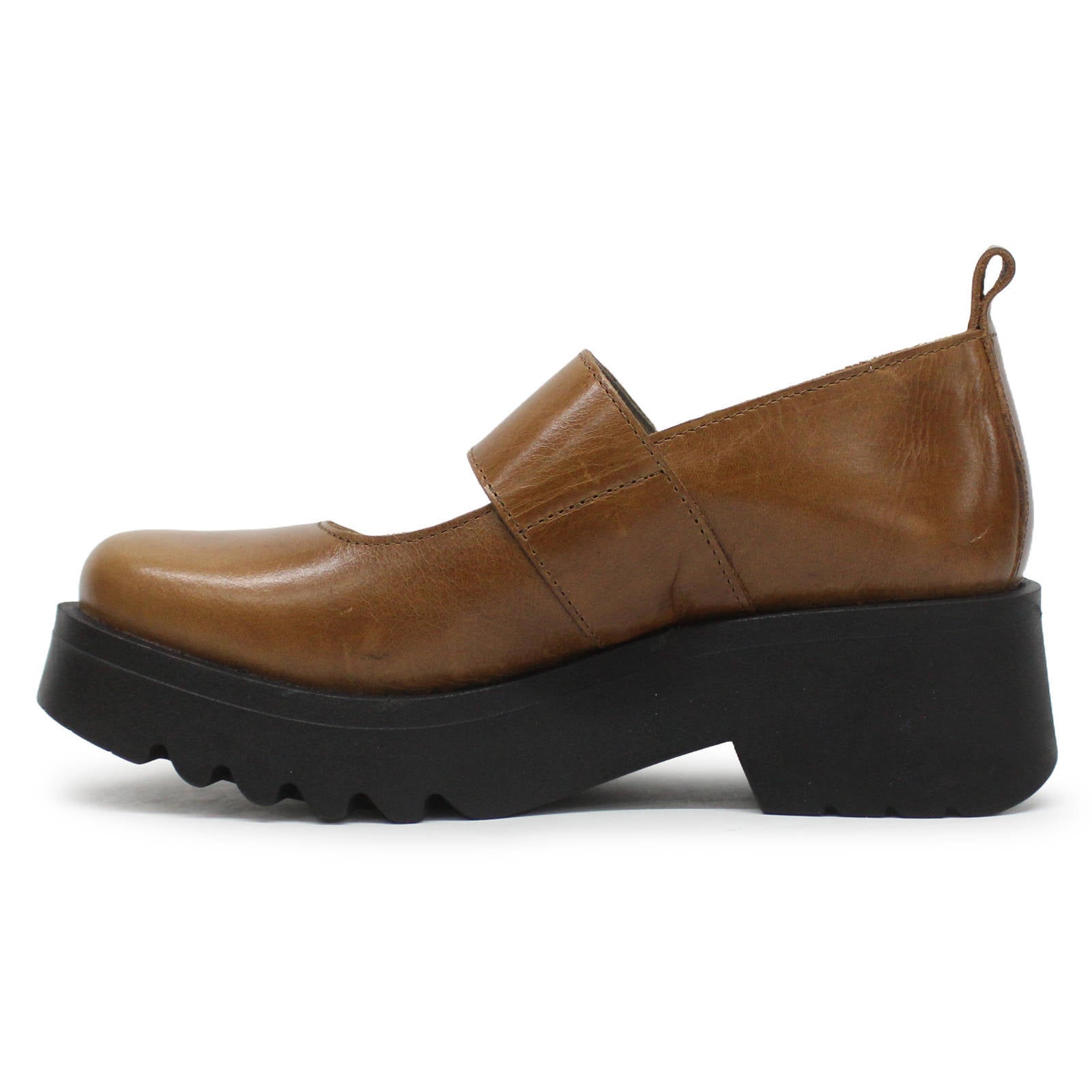 Fly London MOCH126FLY Rug Leather Womens Shoes#color_mid brown