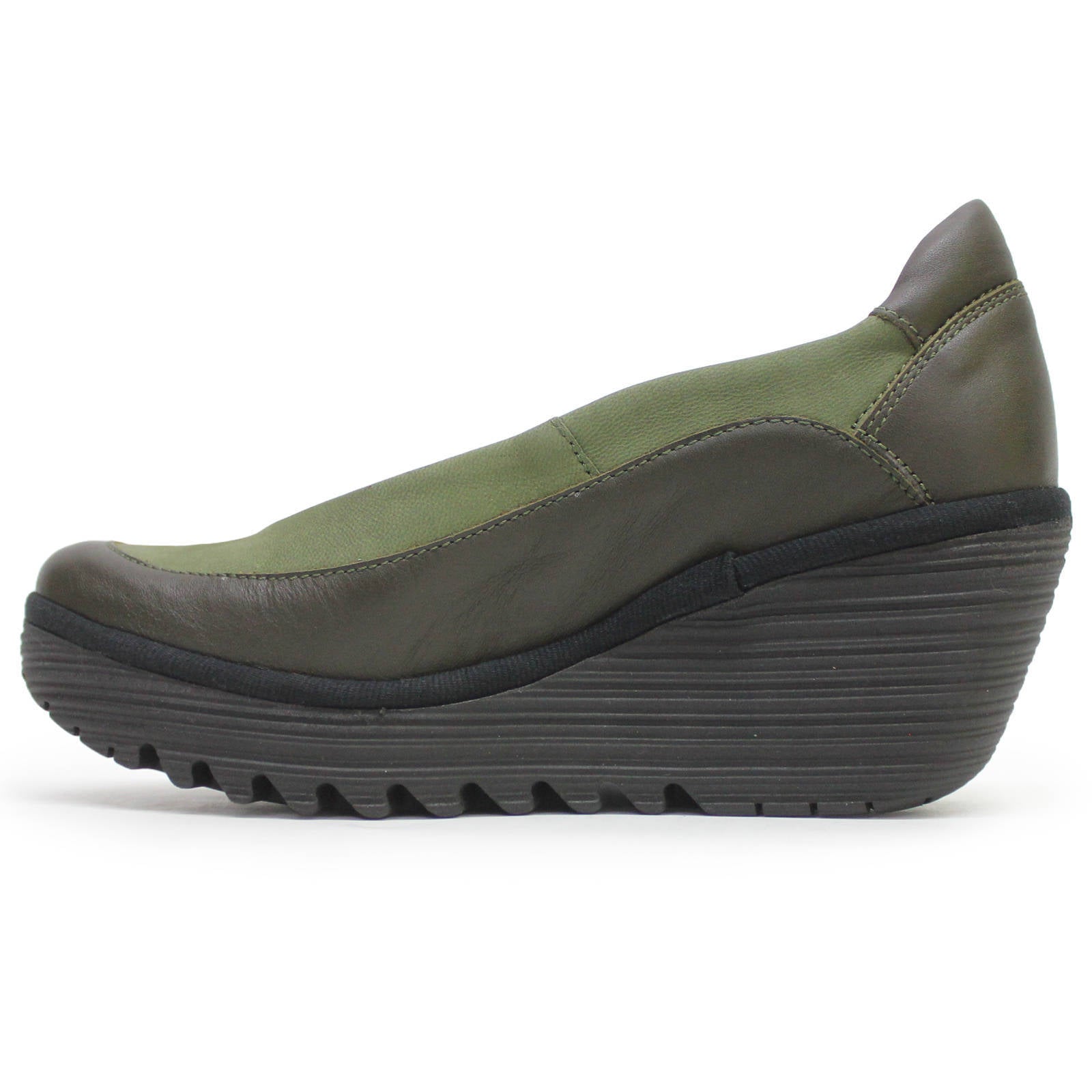 Fly London YEKA530FLY Cupido Dublin Leather Womens Shoes#color_military military