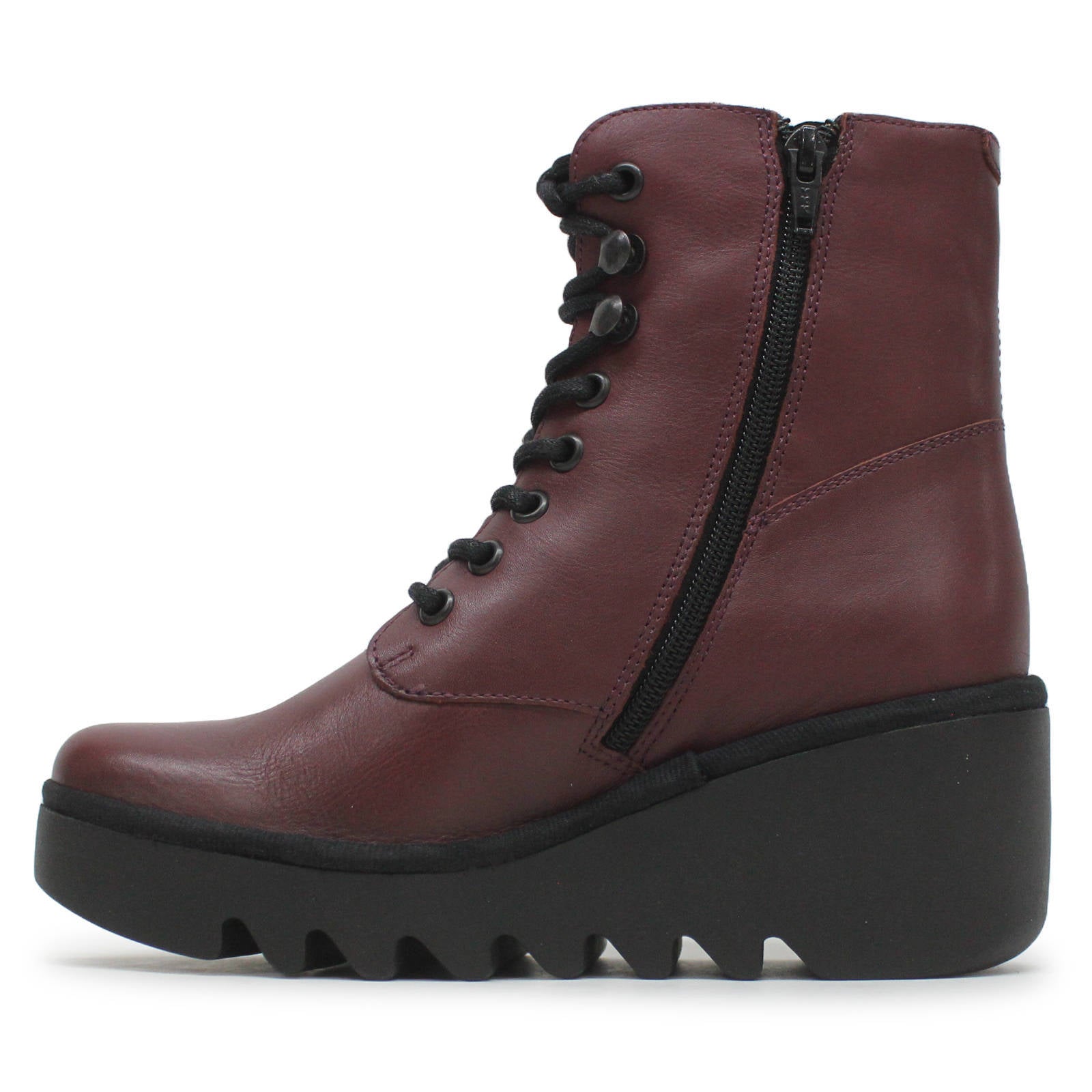 Fly London BIRR534FLY Dublin Leather Womens Boots#color_wine