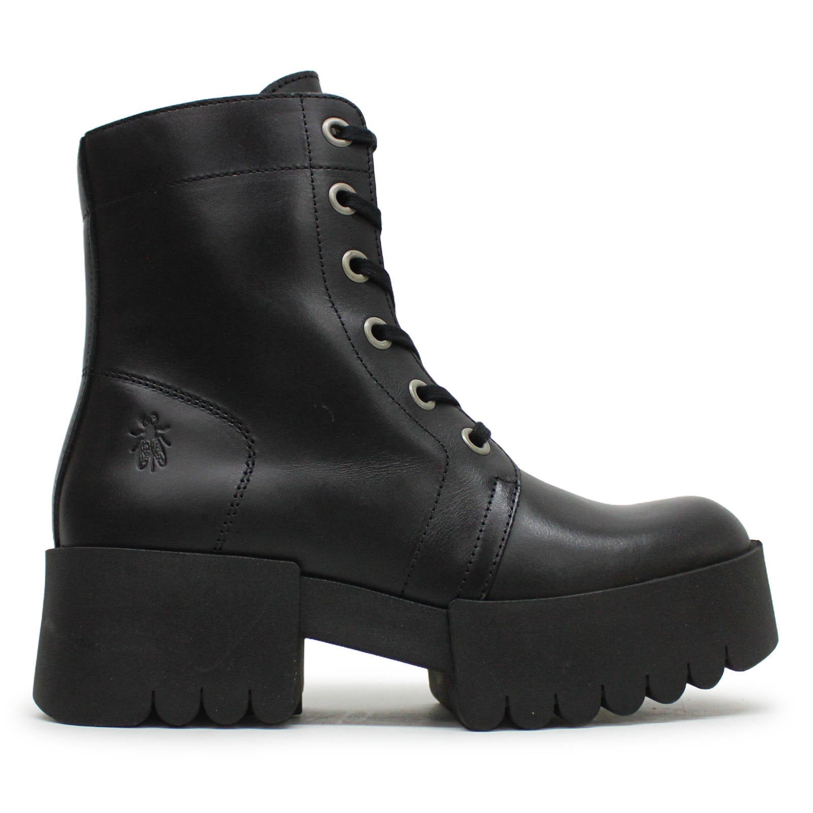 Fly London ELVU140FLY Rug Leather Womens Boots#color_black