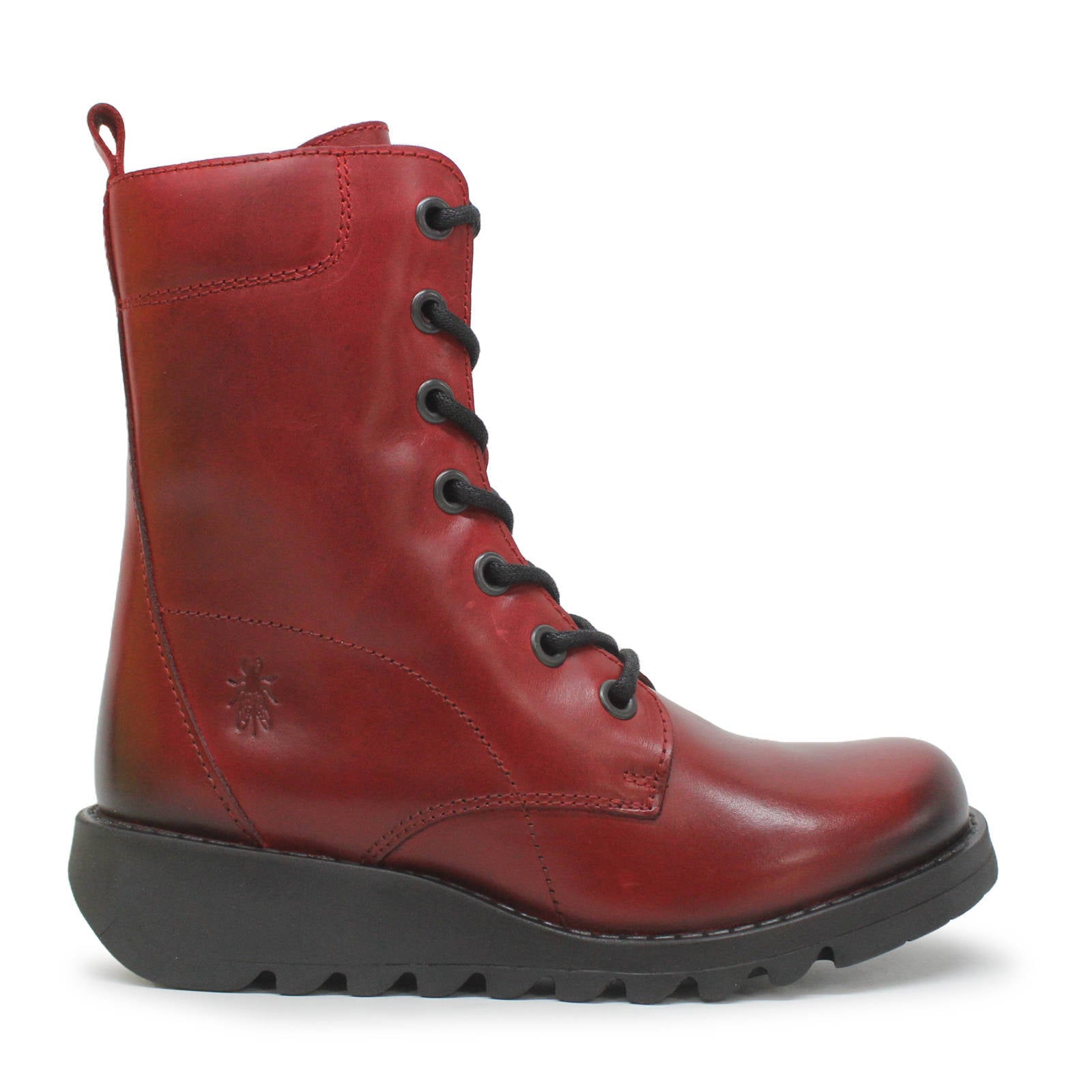 Fly London SILF015FLY Rug Leather Womens Boots#color_red