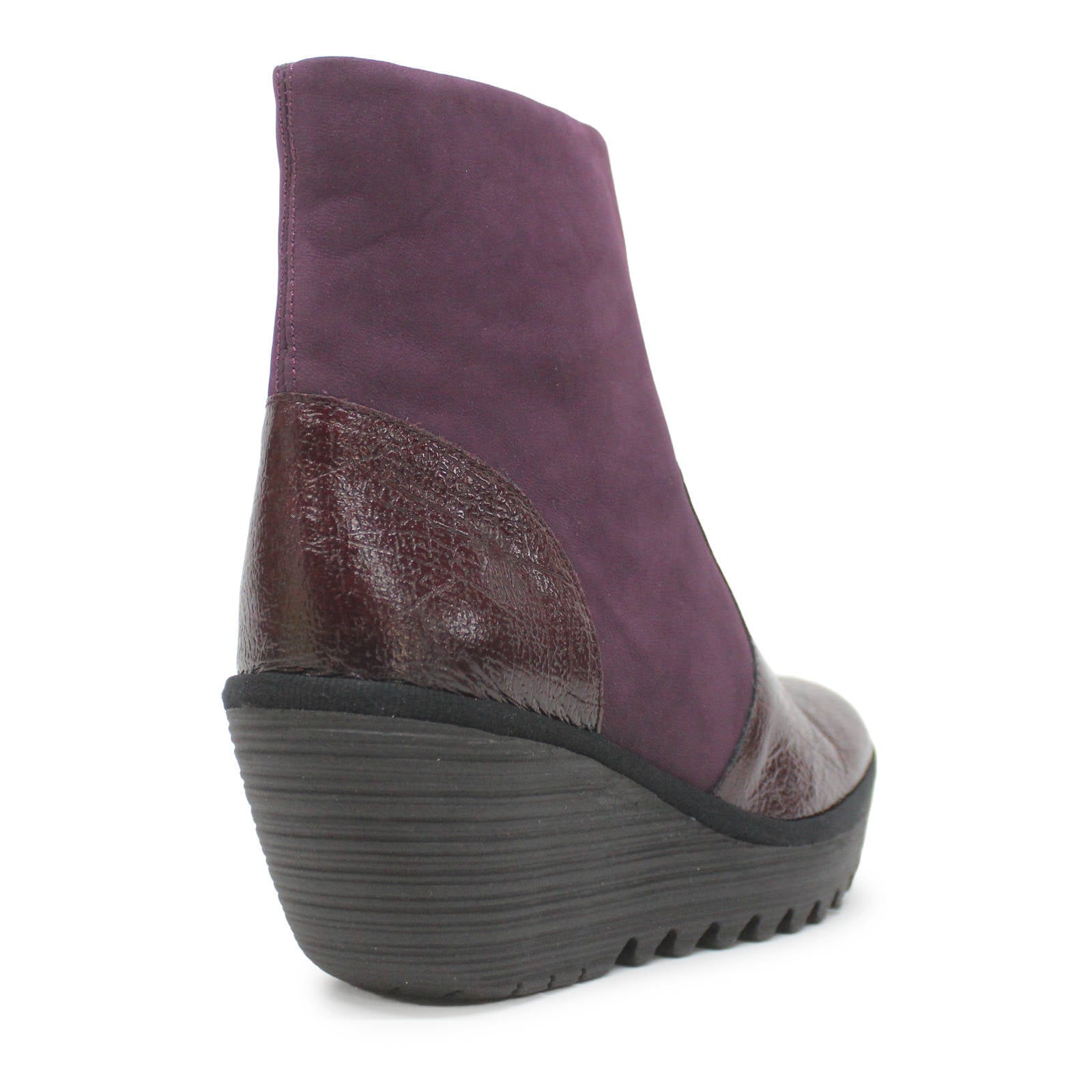 Fly London YUXI506FLY Rock Cupido Leather Womens Boots#color_burgundy wine