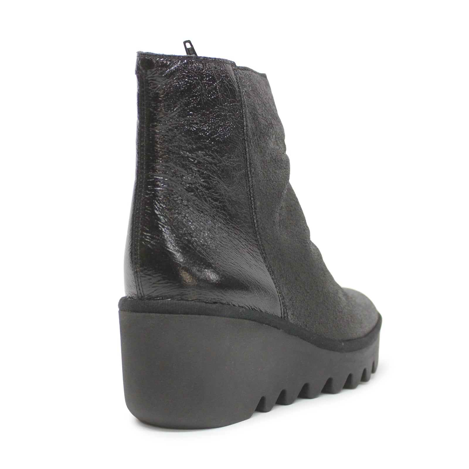 Fly London BAAN538FLY P501538006 Leather Womens Boots - Silver Black - 37#color_silver black