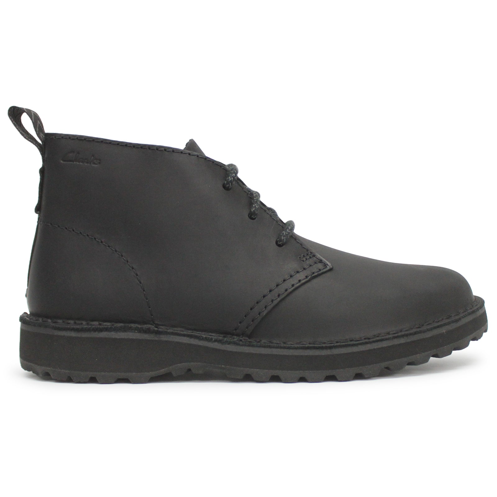 Clarks Solsbury DB Leather Mens Boots#color_black