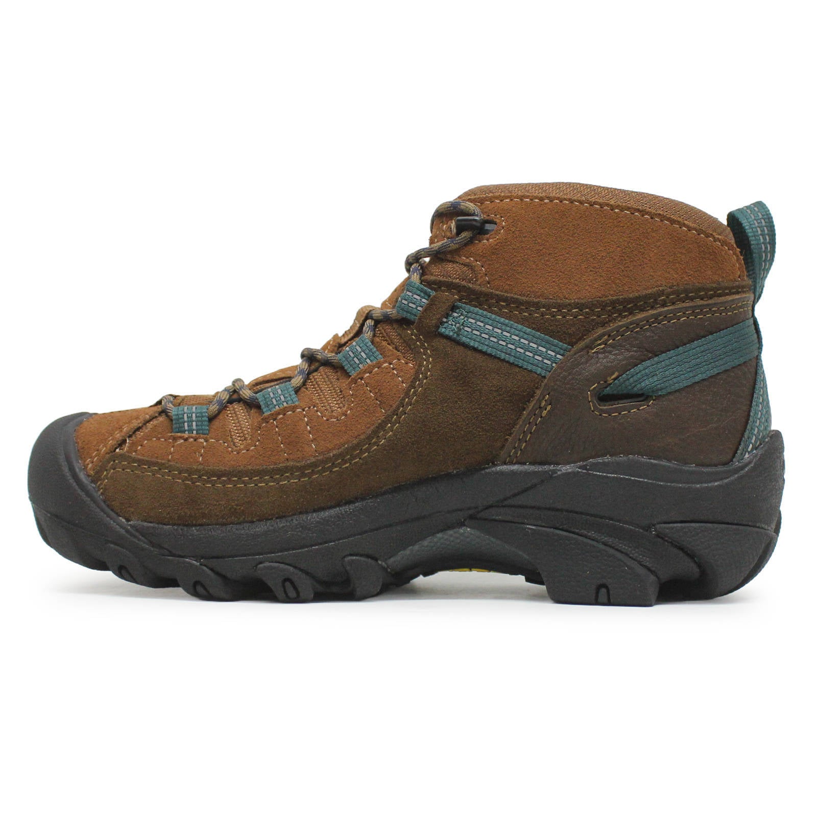 Keen Targhee II Mid WP Leather Textile Womens Boots#color_leave no trace