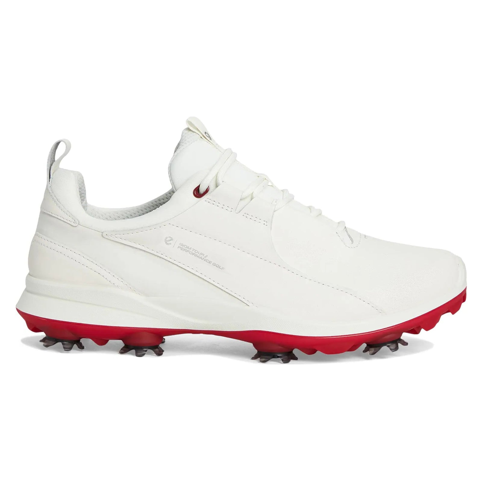 Ecco Golf Biom Tour Full Grain Leather Womens Trainers#color_white