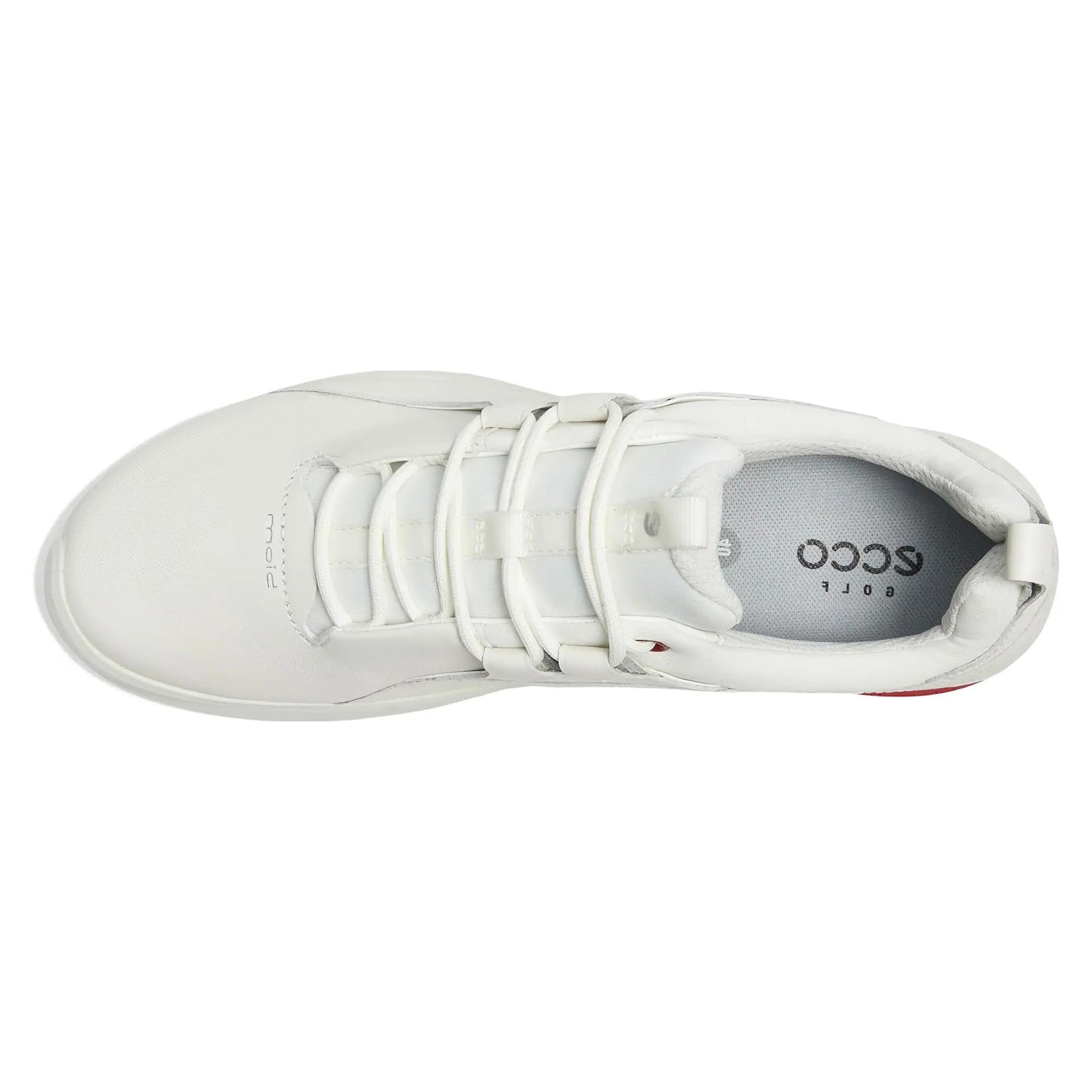 Ecco Golf Biom Tour Full Grain Leather Womens Trainers#color_white