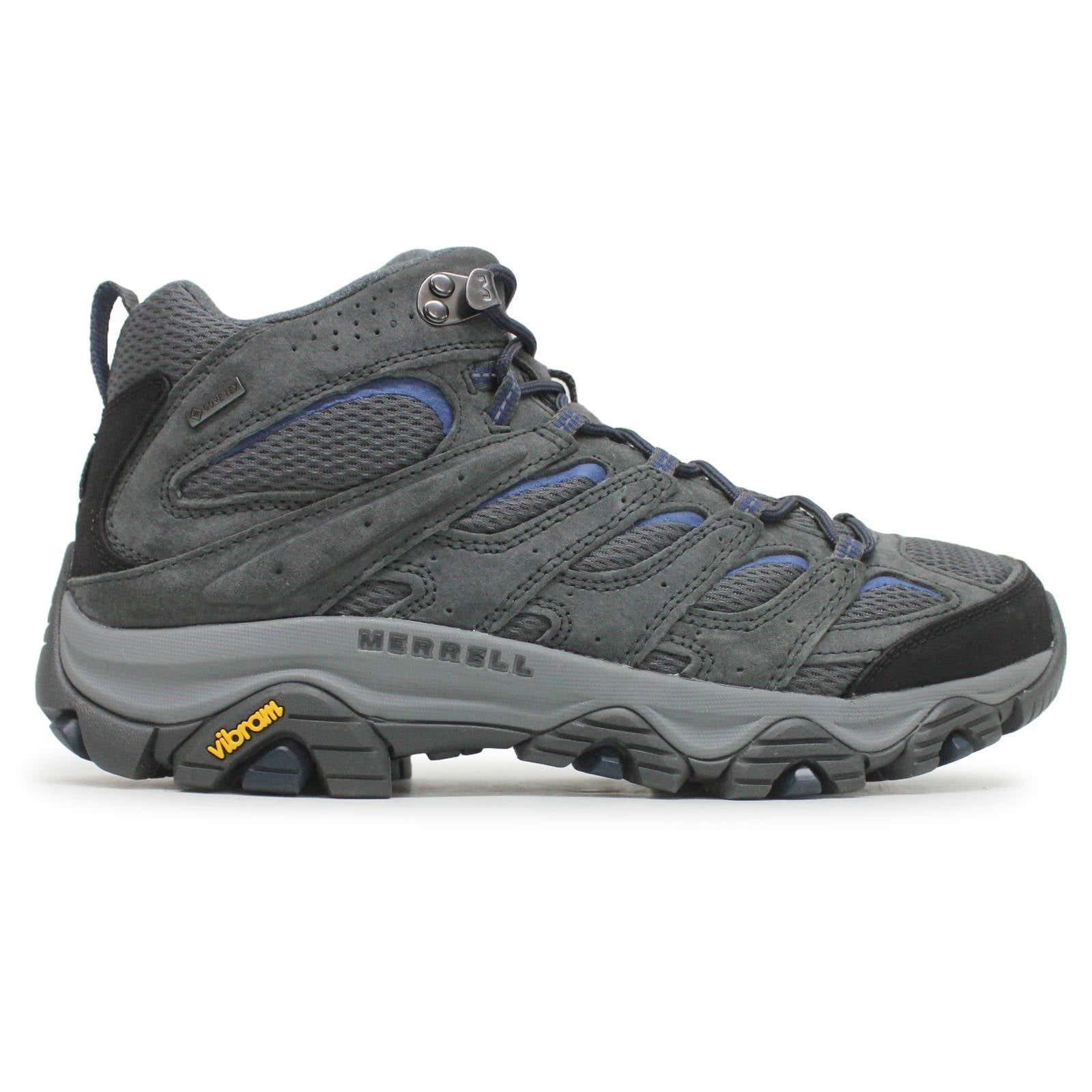 Merrell Moab 3 Mid GTX Leather Textile Mens Boots#color_granite poseidon