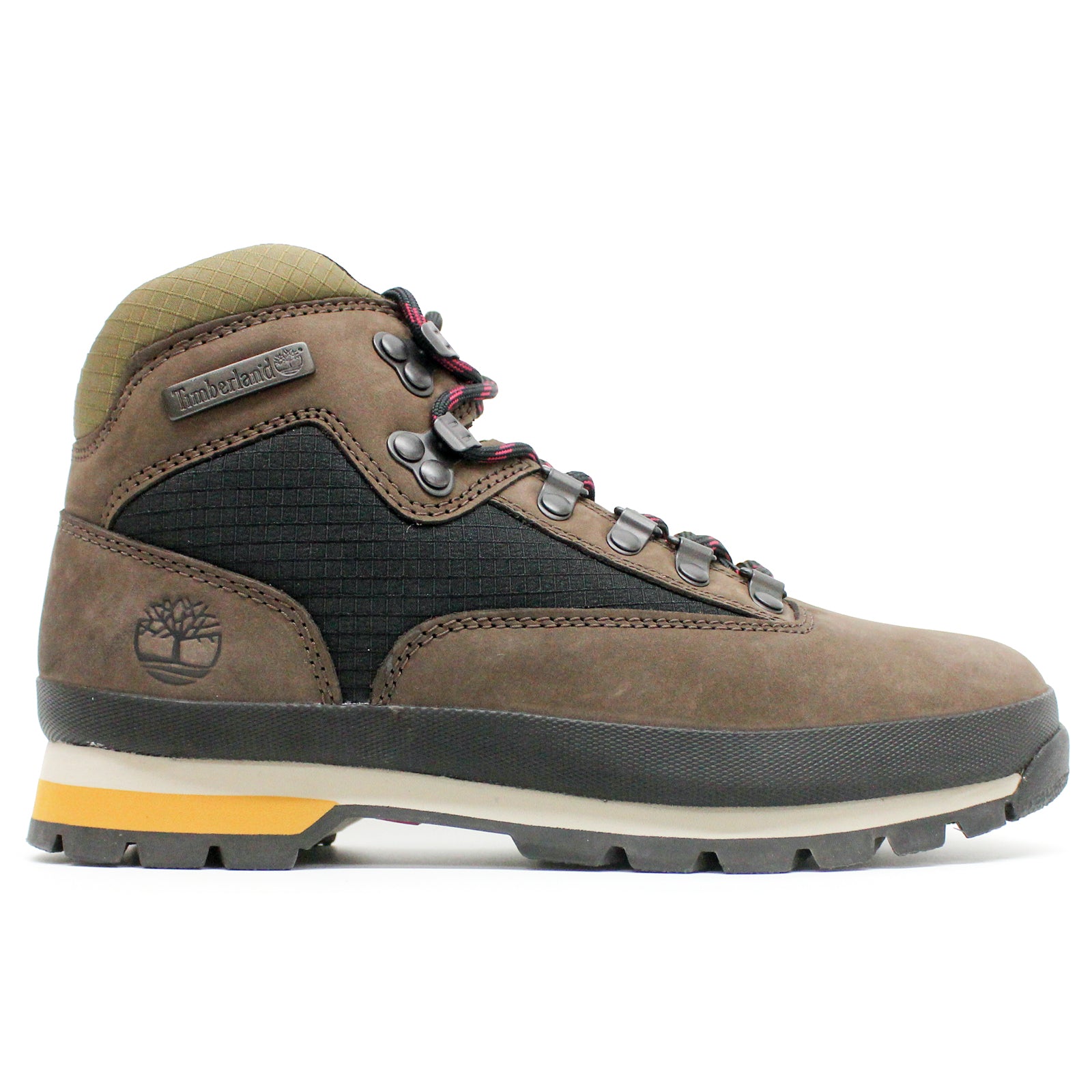 Timberland Euro Hiker Mid Nubuck Mens Boots#color_dark brown