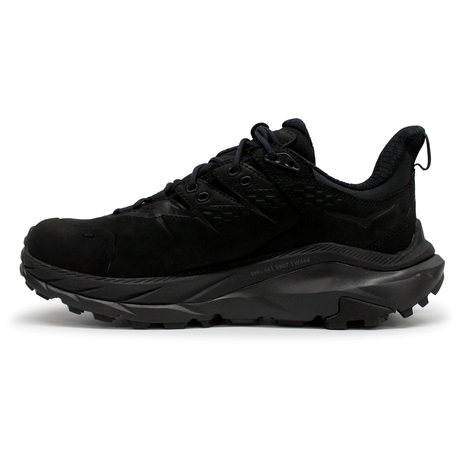 Hoka Kaha 2 Low GTX Leather Synthetic Mens Trainers#color_black black