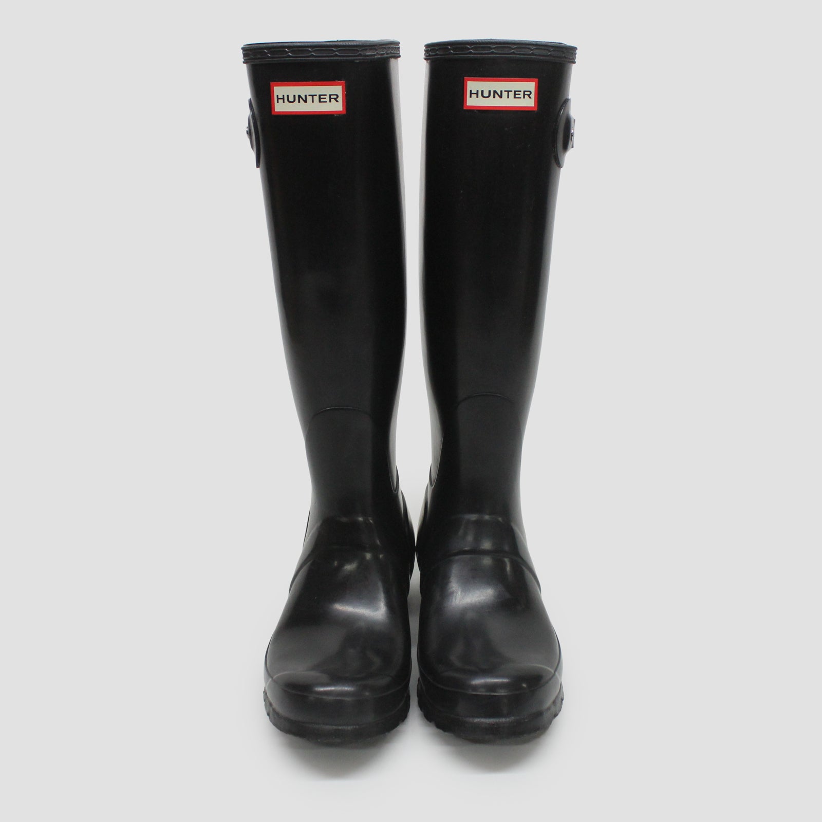 Hunter Original Tall Gloss WFT1000RGL BLK Womens Boots Black - 5 UK - 7 US - 38 EU#color_black