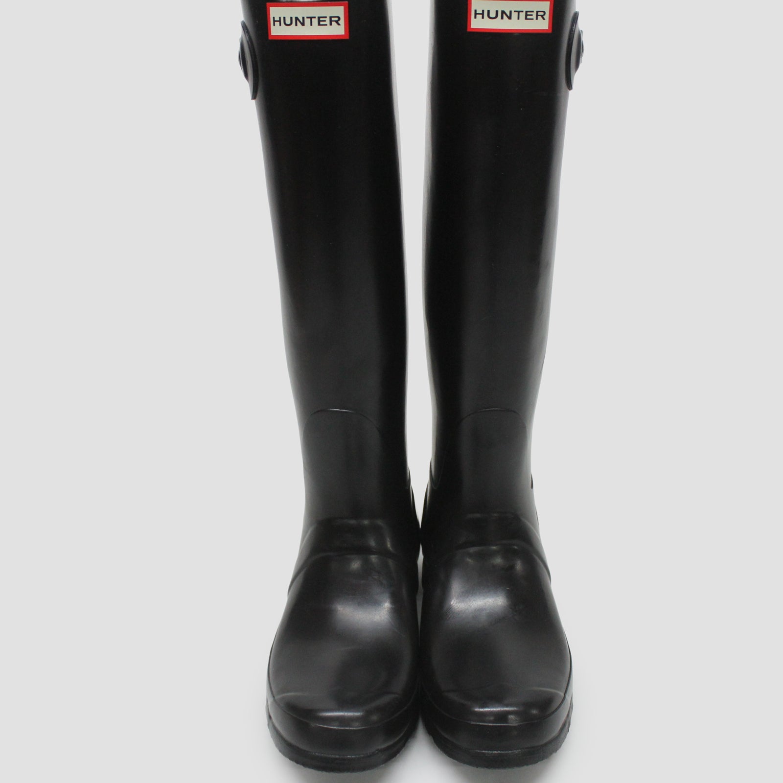 Hunter Original Tall Gloss WFT1000RGL BLK Womens Boots Black - 6 UK - 8 US - 39 EU#color_black