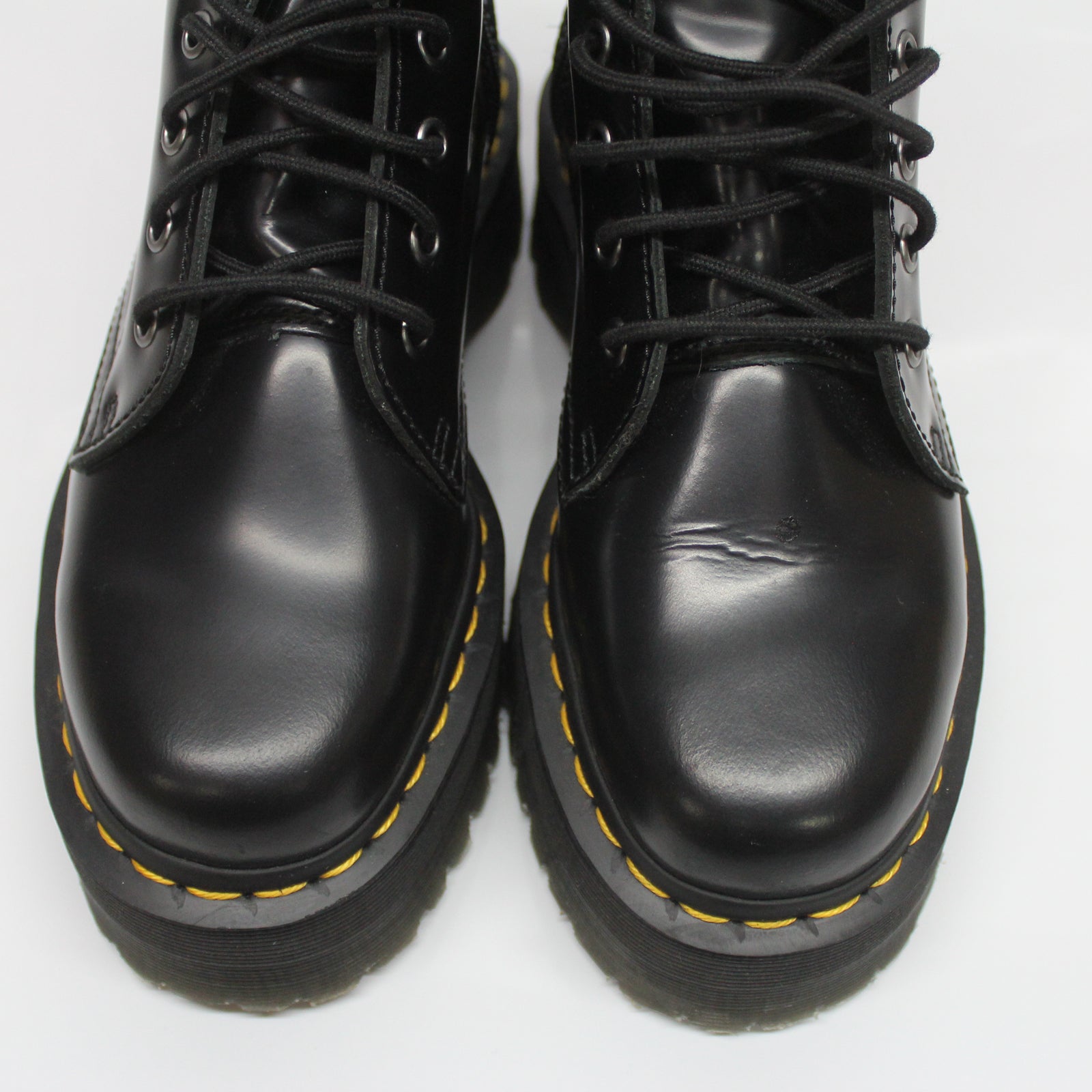 Dr. Martens Jadon 15265001 Smooth Leather Unisex Boots - Black - 5#color_black