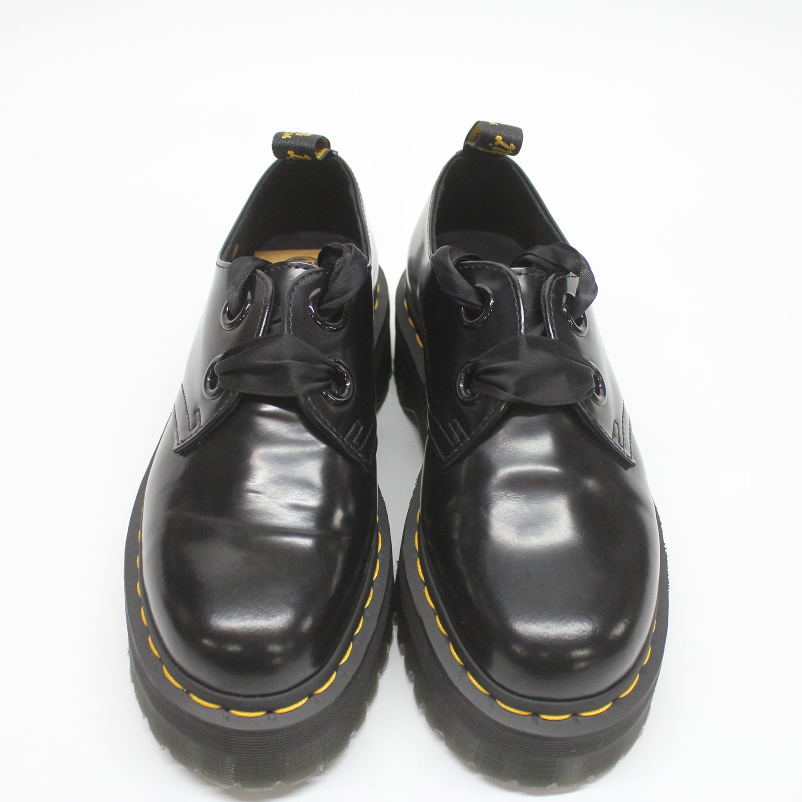 Dr. Martens Holly 25234001 Buttero Leather Womens Shoes - Black - 5#color_black