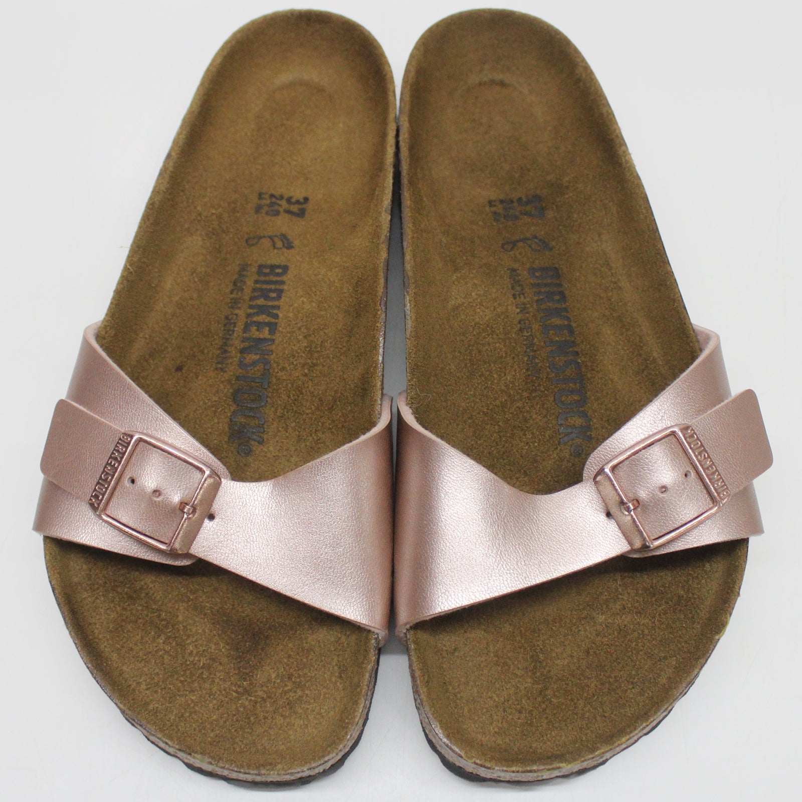 Birkenstock Madrid BS 1023953 Birko-Flor Unisex Sandals - Copper - 37#color_copper