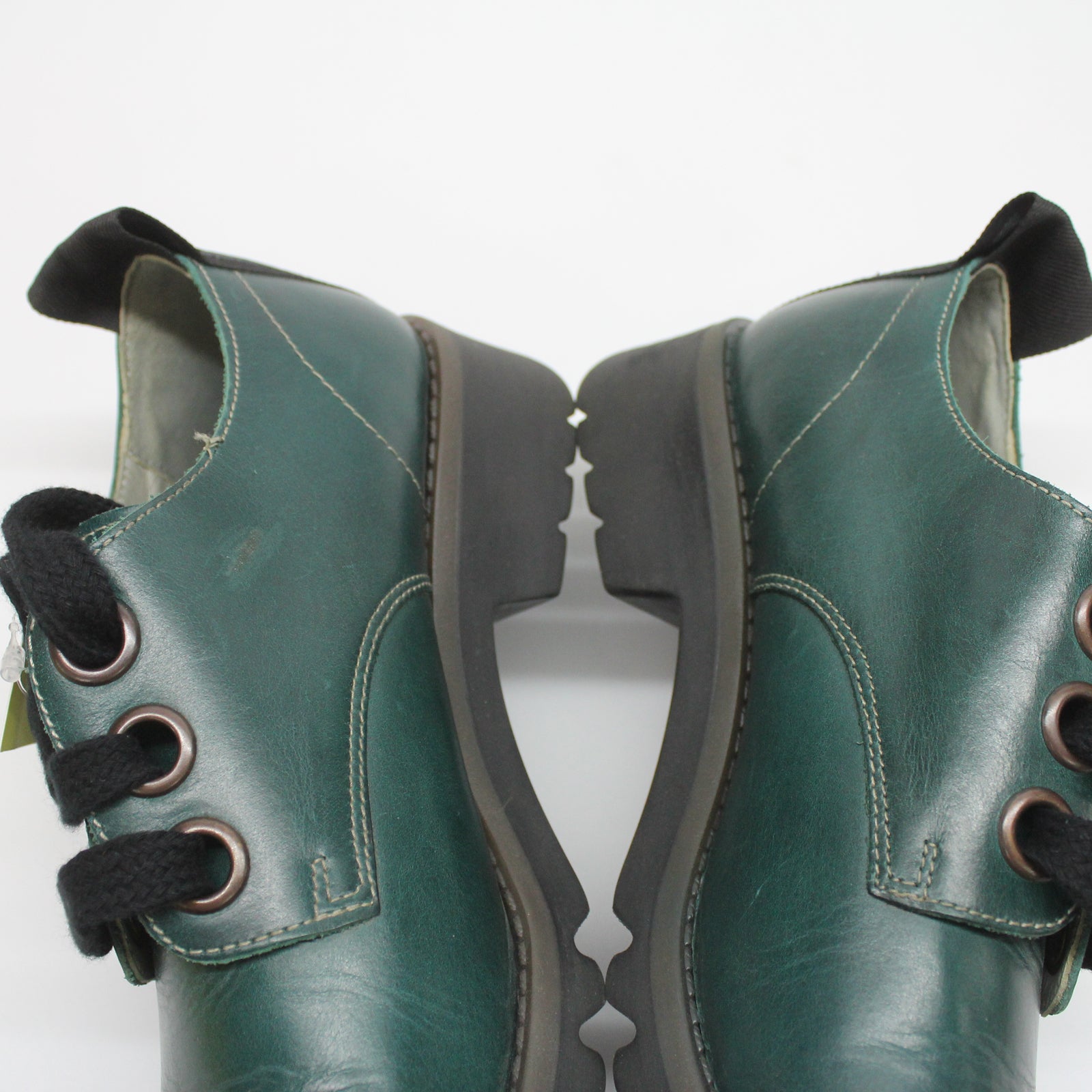 Fly London RUDA538FLY P144538014 Rug Leather Womens Shoes - Shamrock Green - 39#color_shamrock green