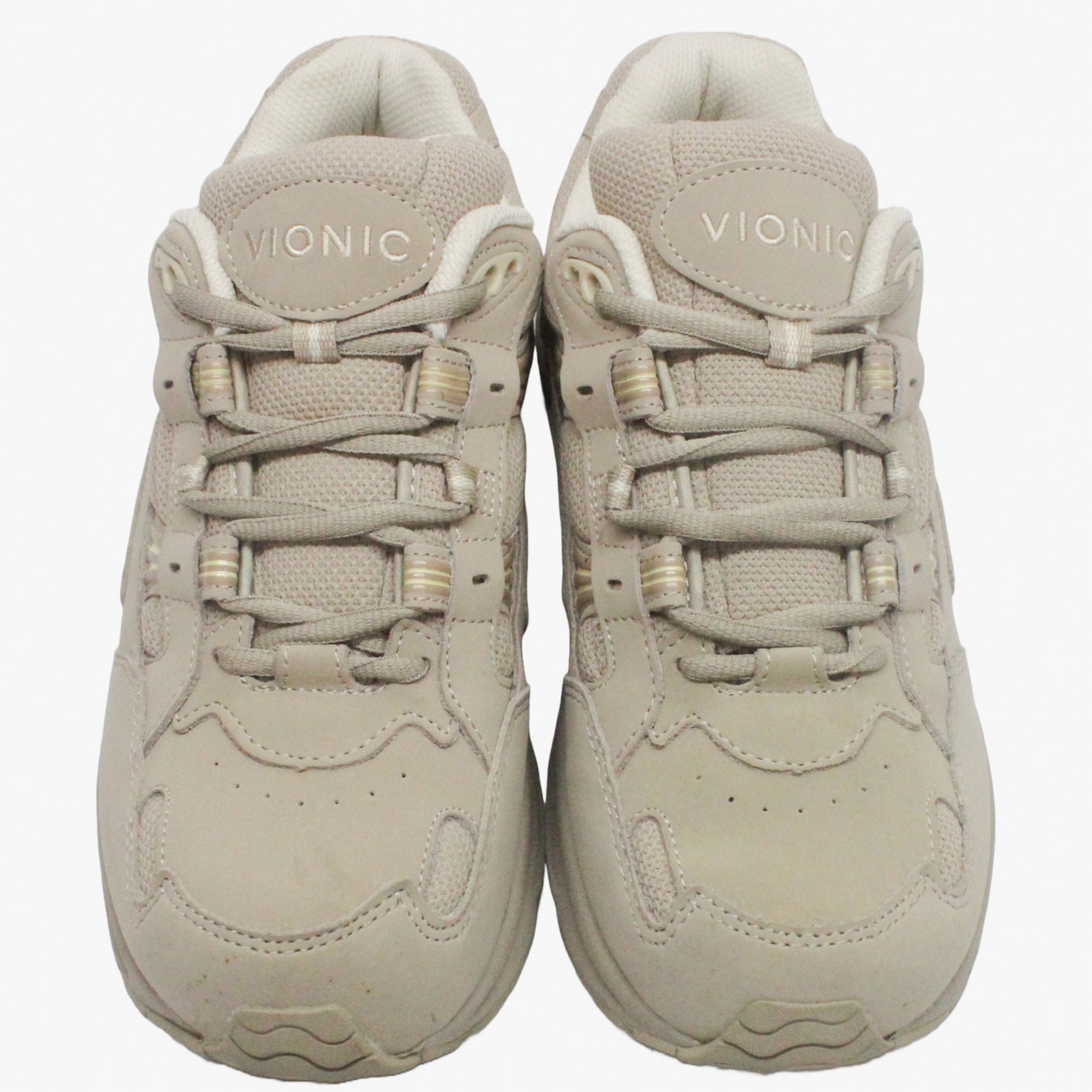 Vionic 23Walk 10000054922 Leather Textile Womens Trainers - Taupe - W - 41#color_taupe