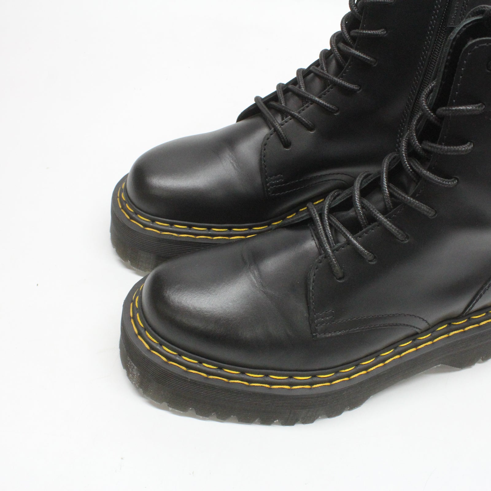 Dr. Martens Jadon DS 30638001 Paris Leather Unisex Boots - Black - 6#color_black