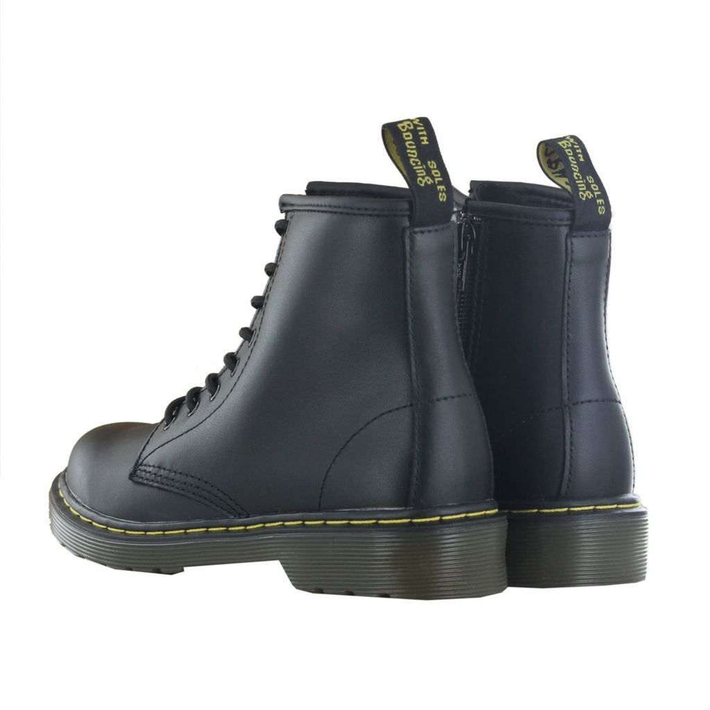 Dr. Martens Delaney Black Leather Kids Boots - 15382001#color_black