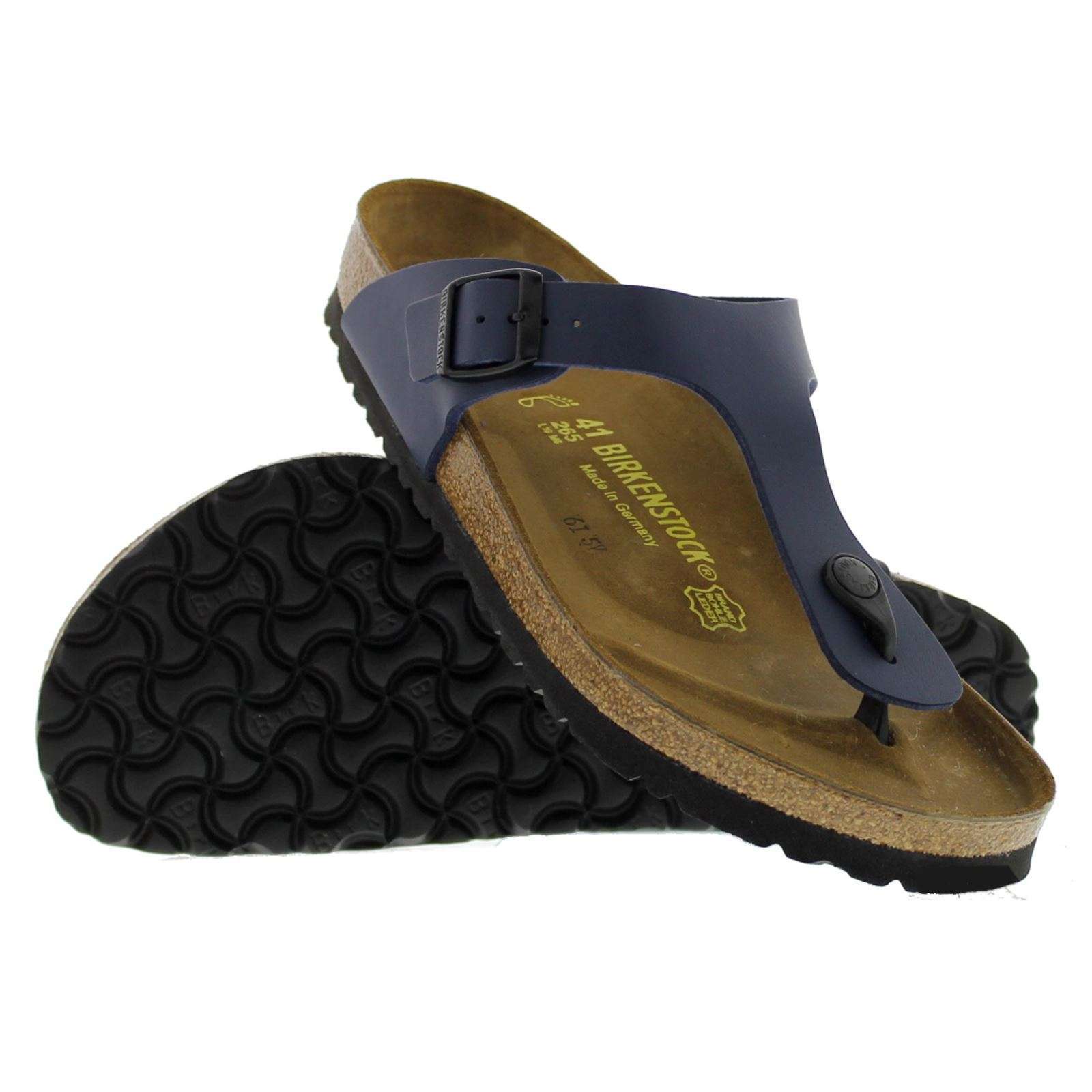 Birkenstock Gizeh Blue Mens Sandals#color_blue