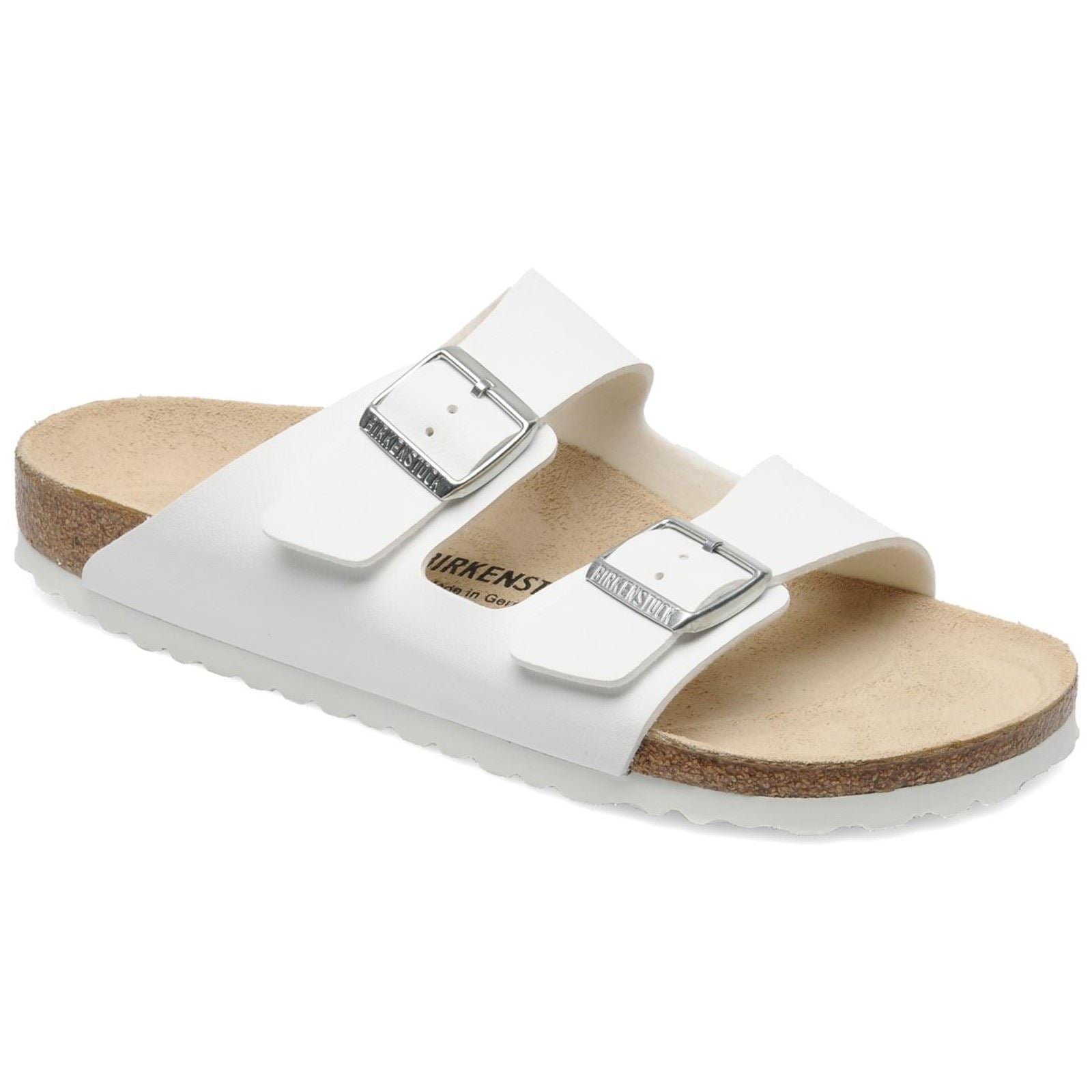 Birkenstock Arizona White Womens Sandals#color_white