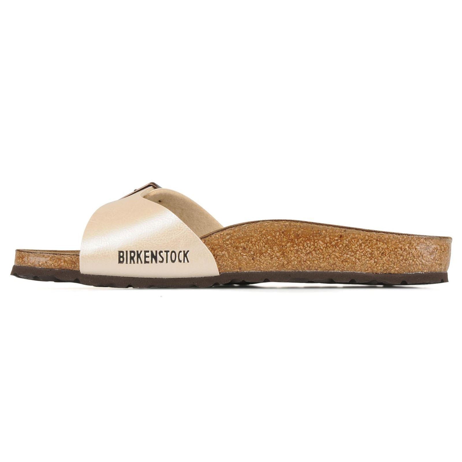 Birkenstock Madrid Pearl White Womens Sandals#color_pearl white