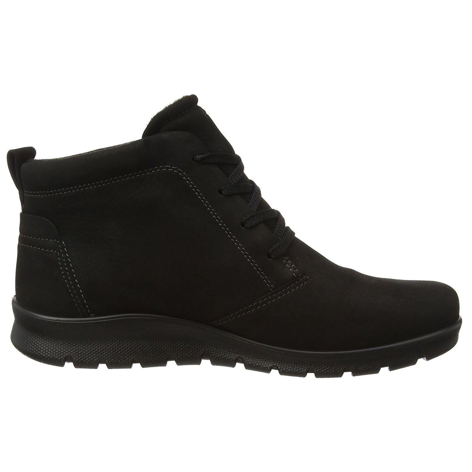 Ecco Babett Low Cut Lace Gore-Tex Black Womens Boots#color_black