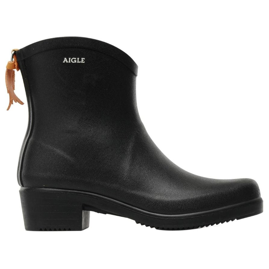 Aigle Miss Juliette Bottillon Rubber Women's Wellington Boots#color_black