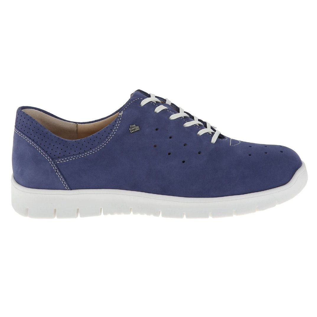 Finn Comfort Barletta Nubuck Leather Women's Trainers#color_blue